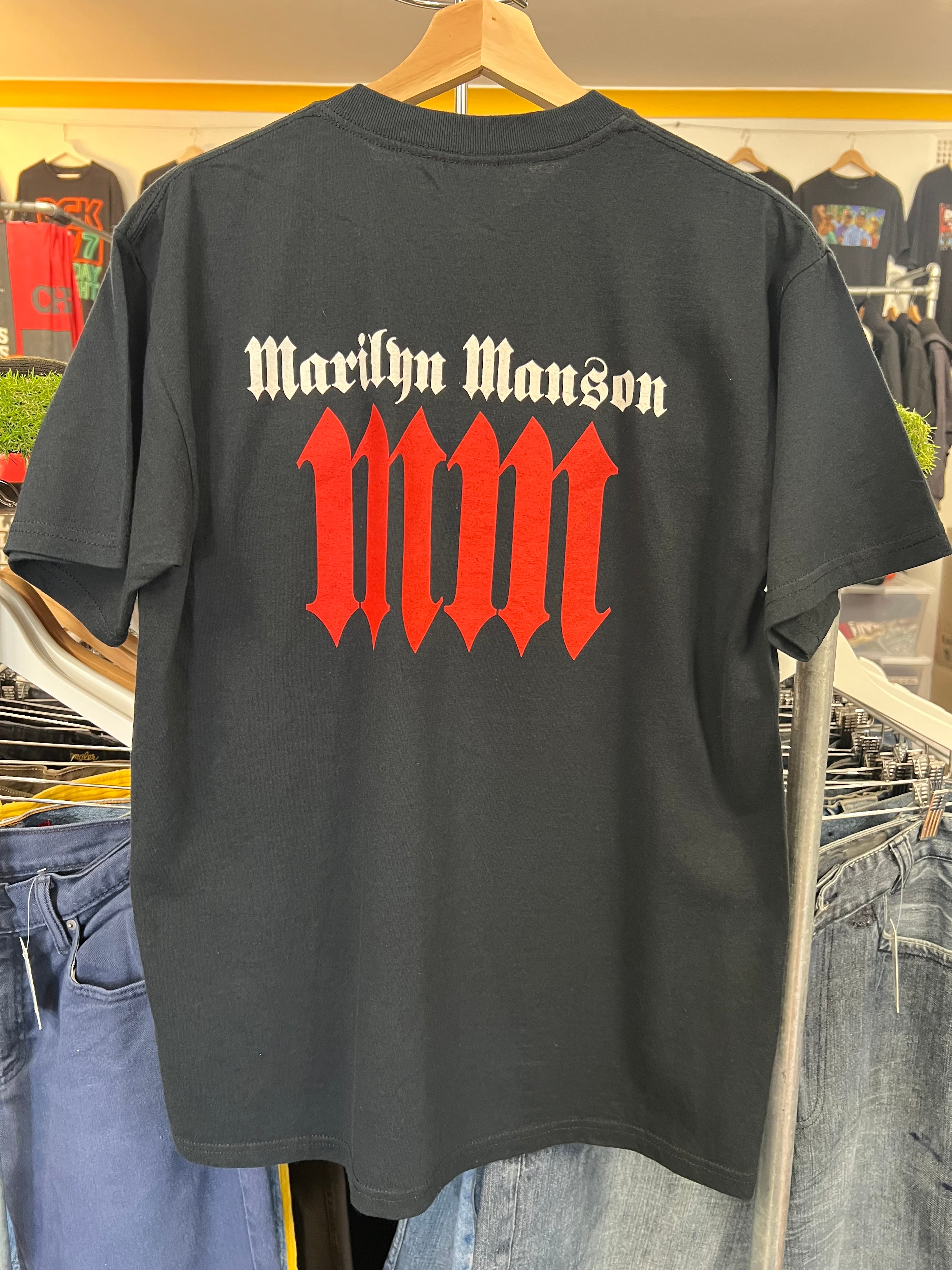 [M] 2004 Marilyn Manson Double Sided Portrait Tshirt