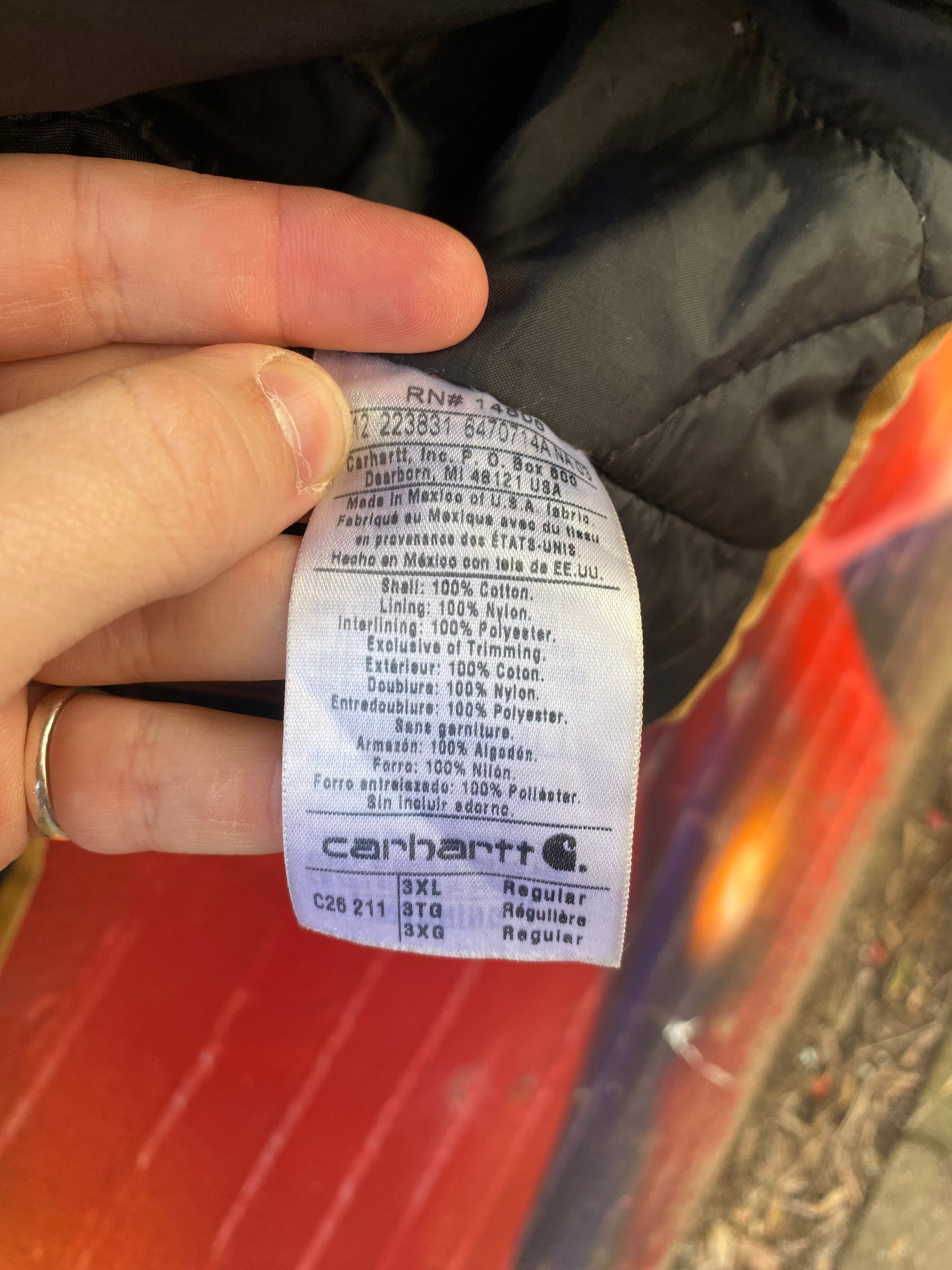 [3XL] Carhartt C26 Brown Chore Jacket