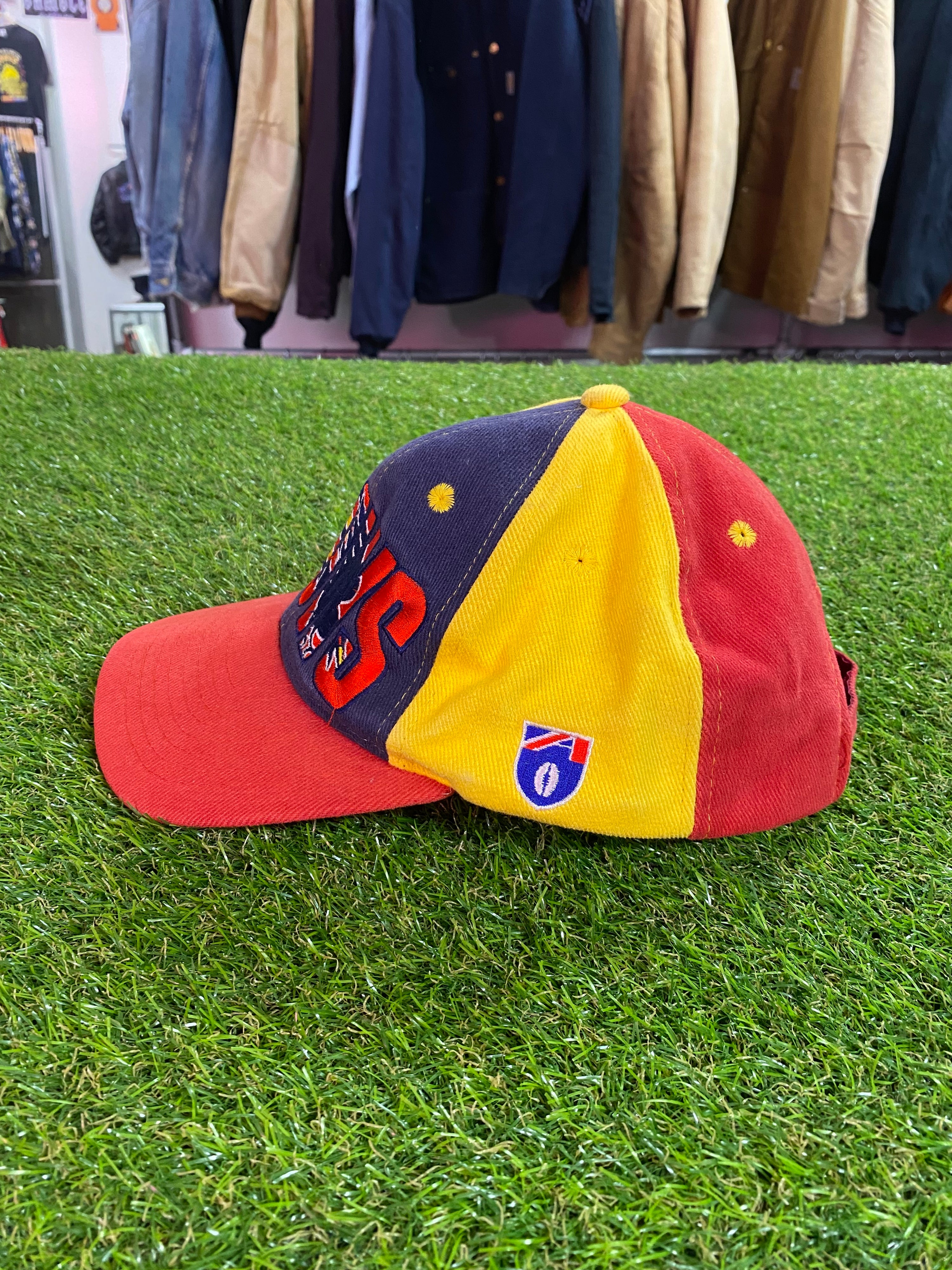 Vintage Adelaide Crows Multicolour Cap Logo Through Text