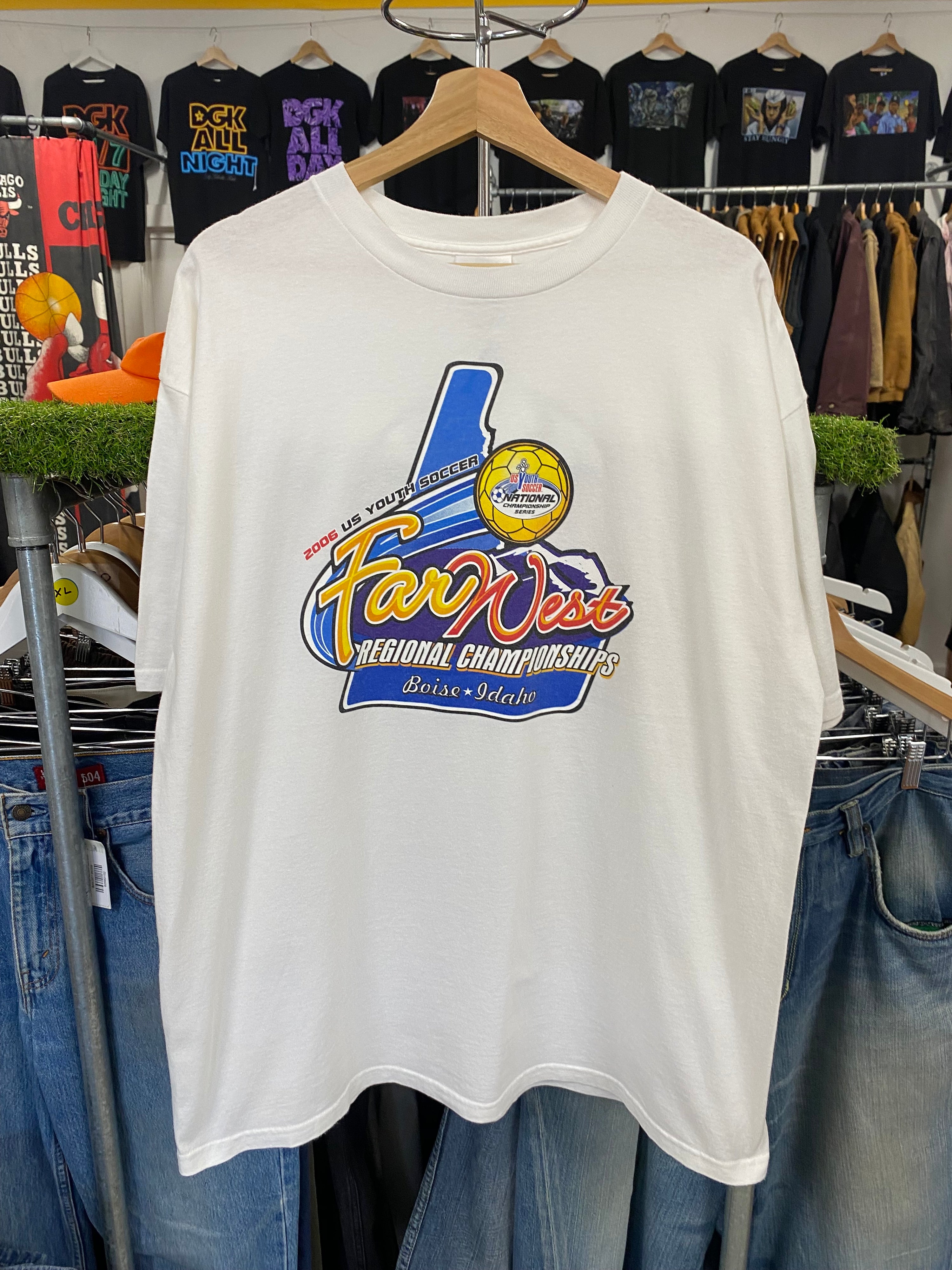 L - 2006 Adidas Far West Regional Soccer Championships White Tee