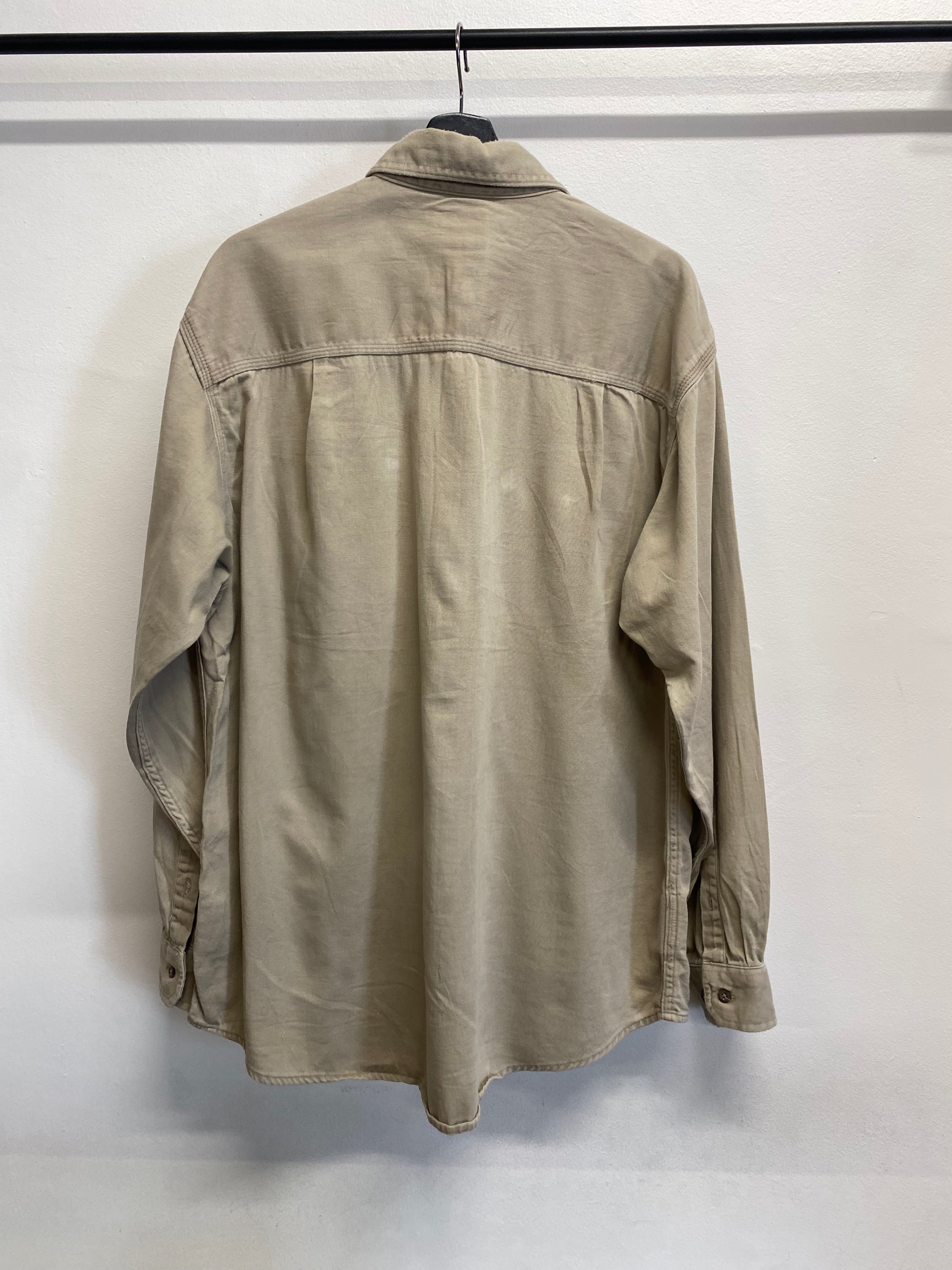 L - Carhartt FR Beige LS Button-up 'Chris'