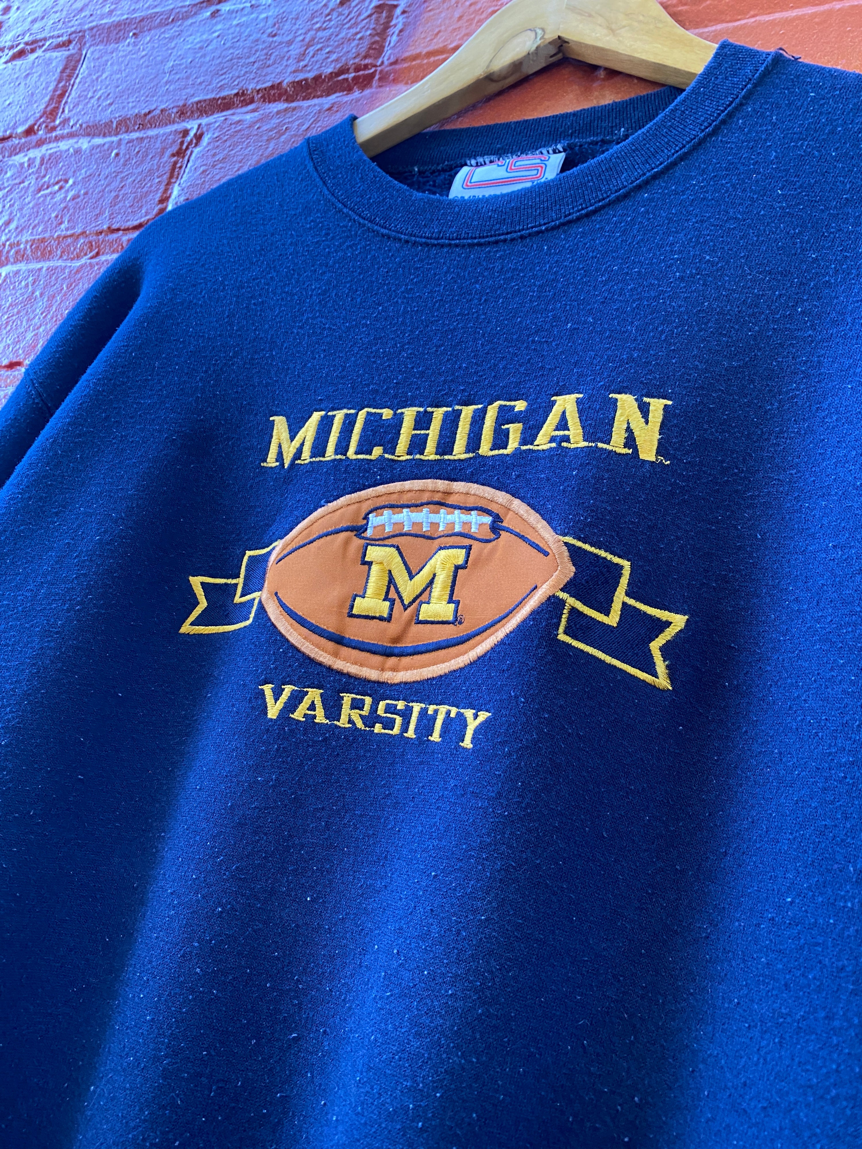 L - Embroidered Michigan Varsity CS Jumper