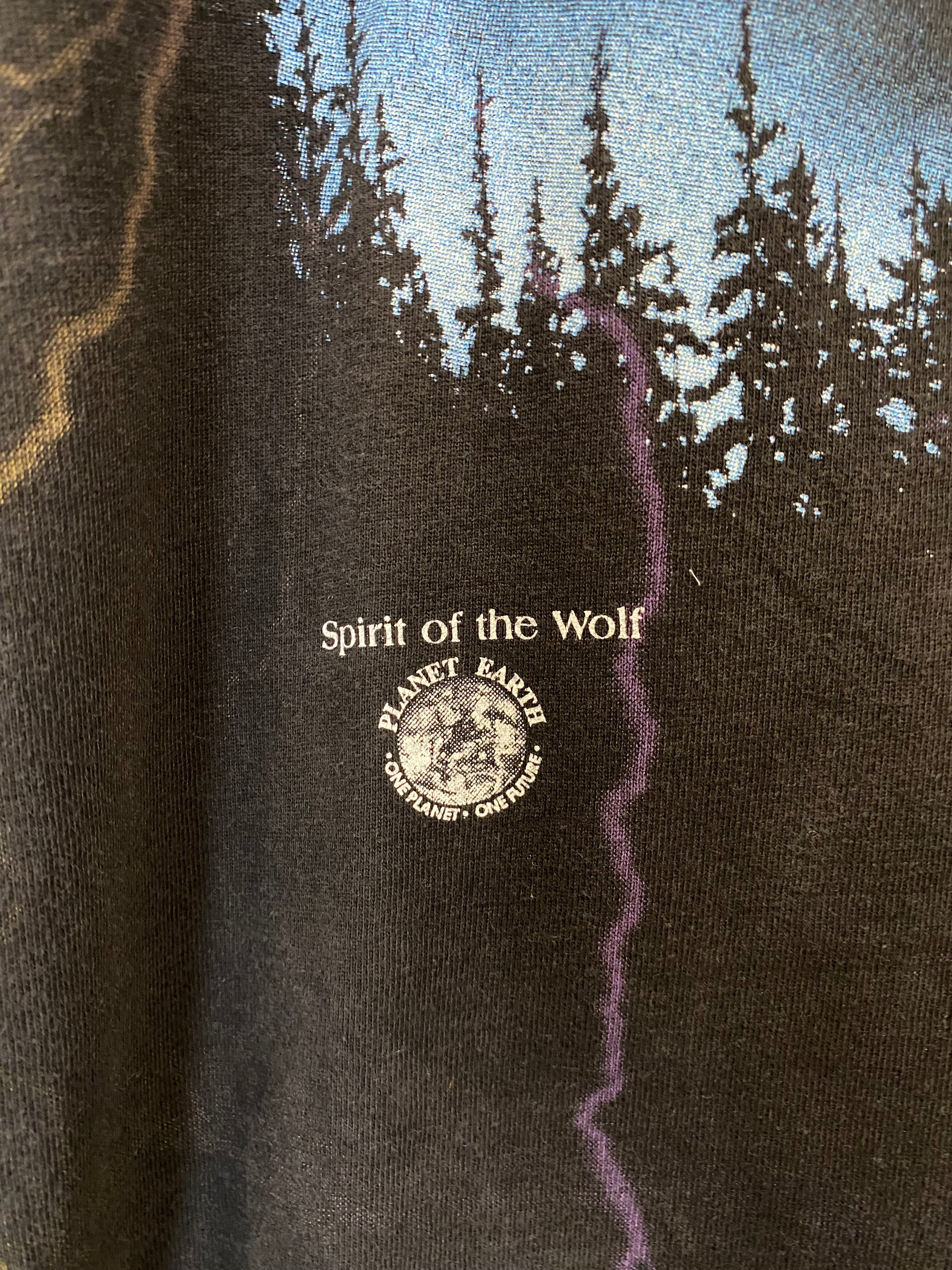 [L] Planet Earth: Spirit Of The Wolf All Over Print Tshirt