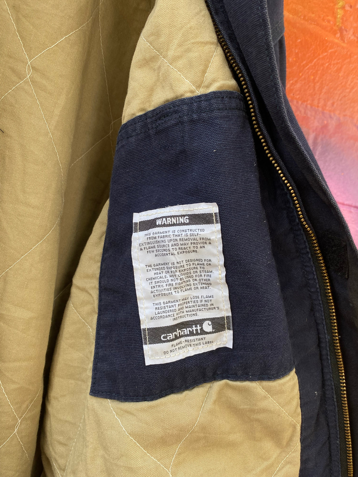 [L] Carhartt FR Cat 3 Blue Jacket 101622 410