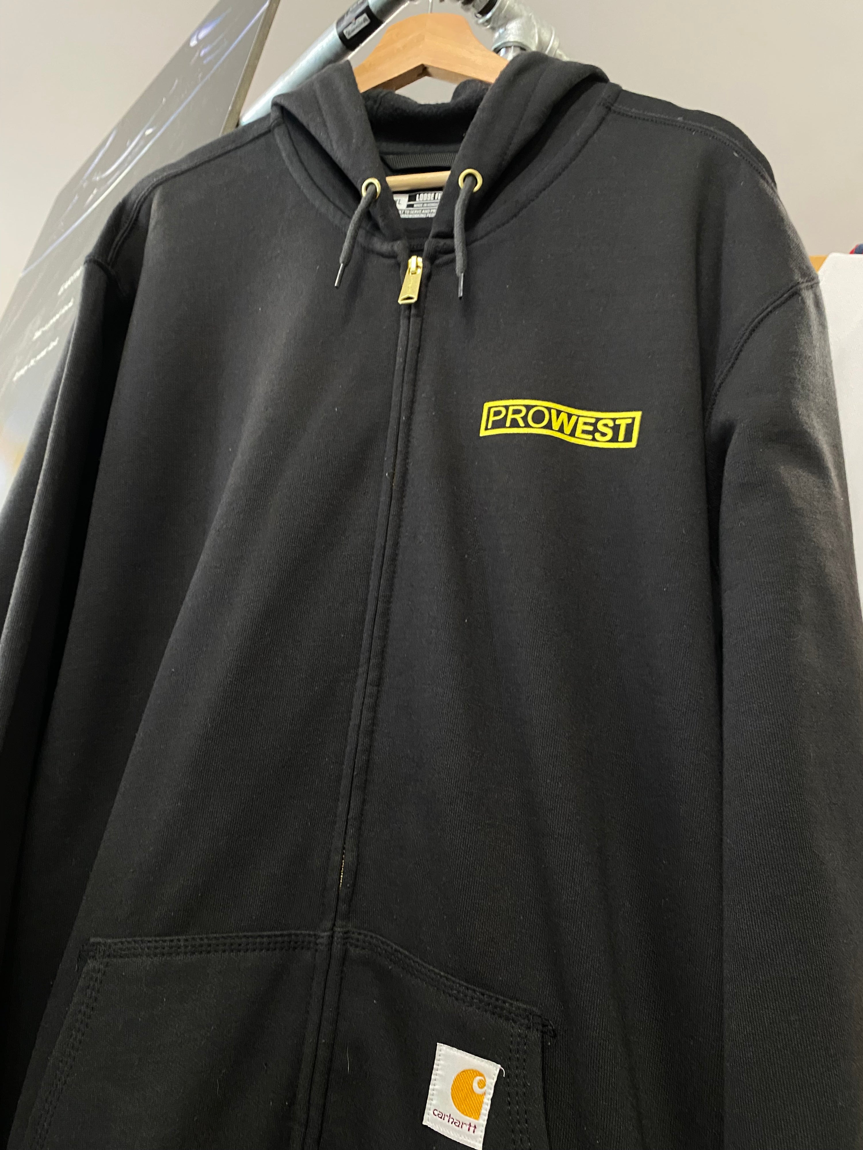 [XL] Carhartt 'Prowest' Black Zip Up Hoodie