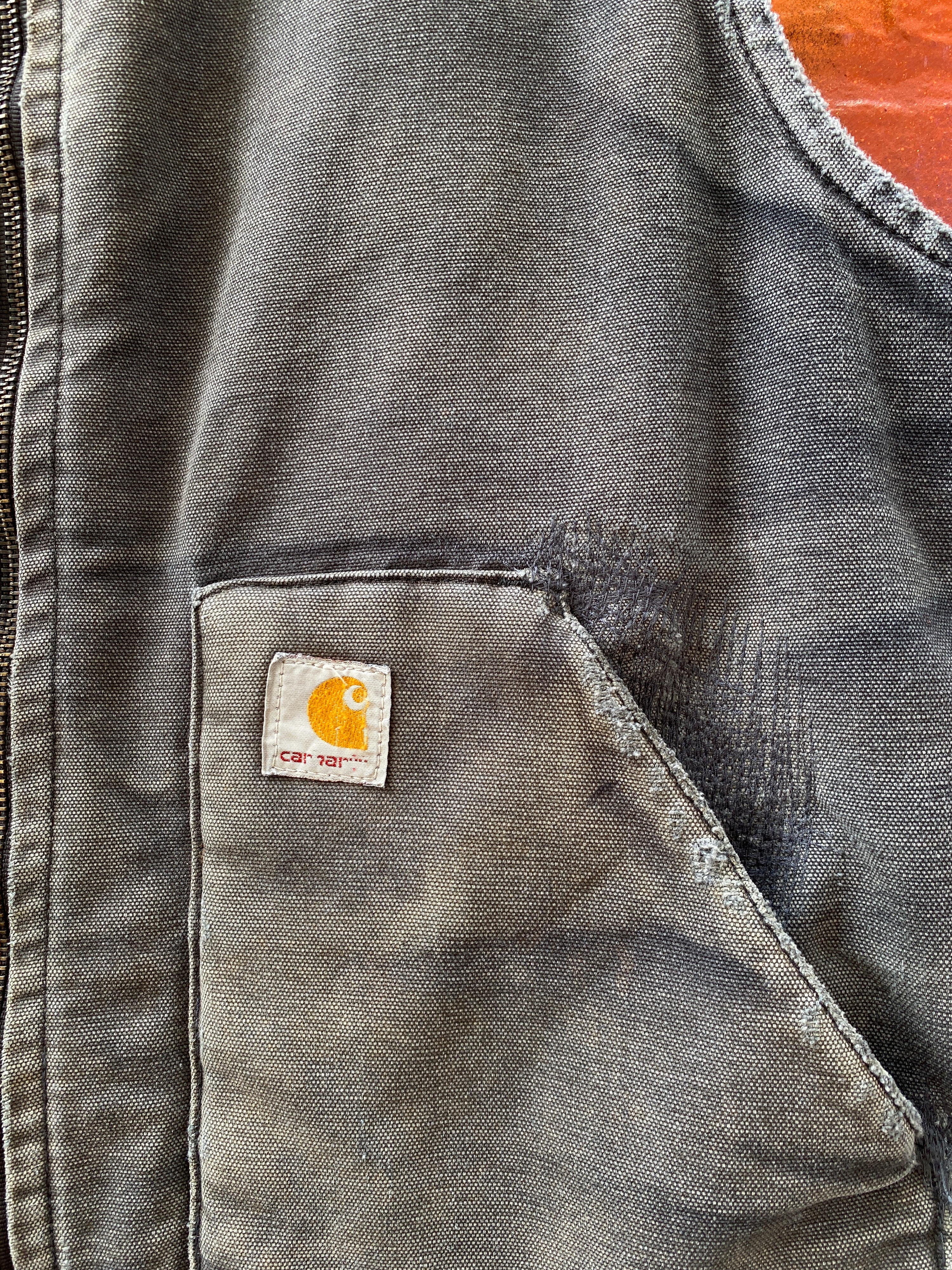 XL - Carhartt Vest Blue Repaired