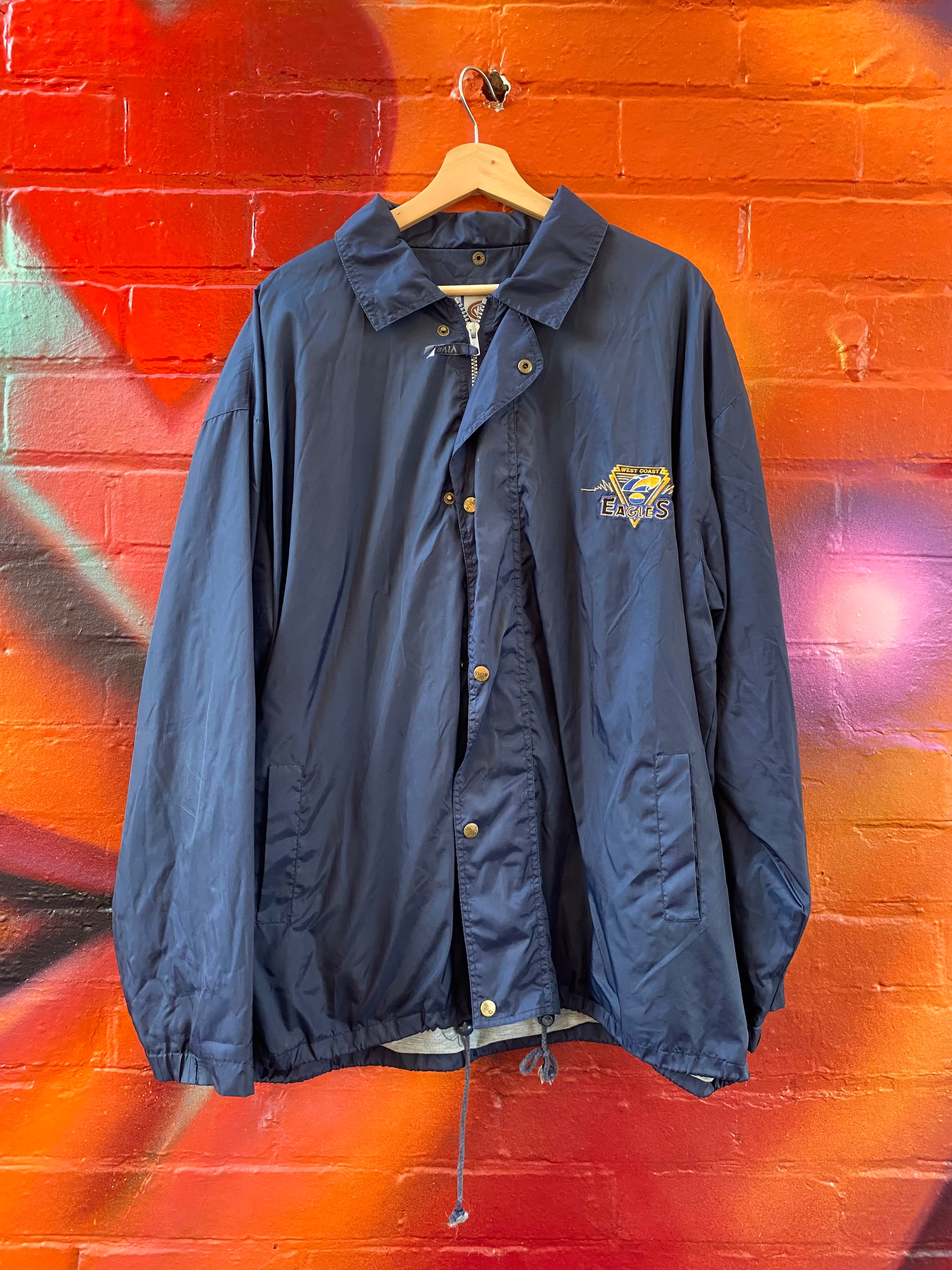 [XL] 1990s West Coast Eagles Blue Windbreaker
