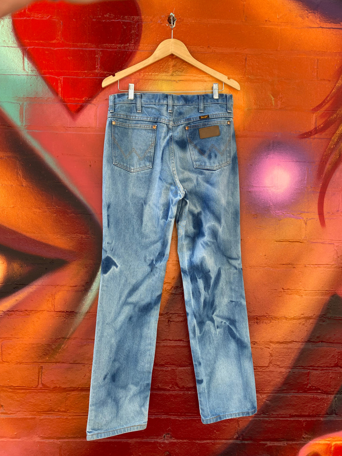 [32] Wrangler Dyed Denim Jeans 32x32