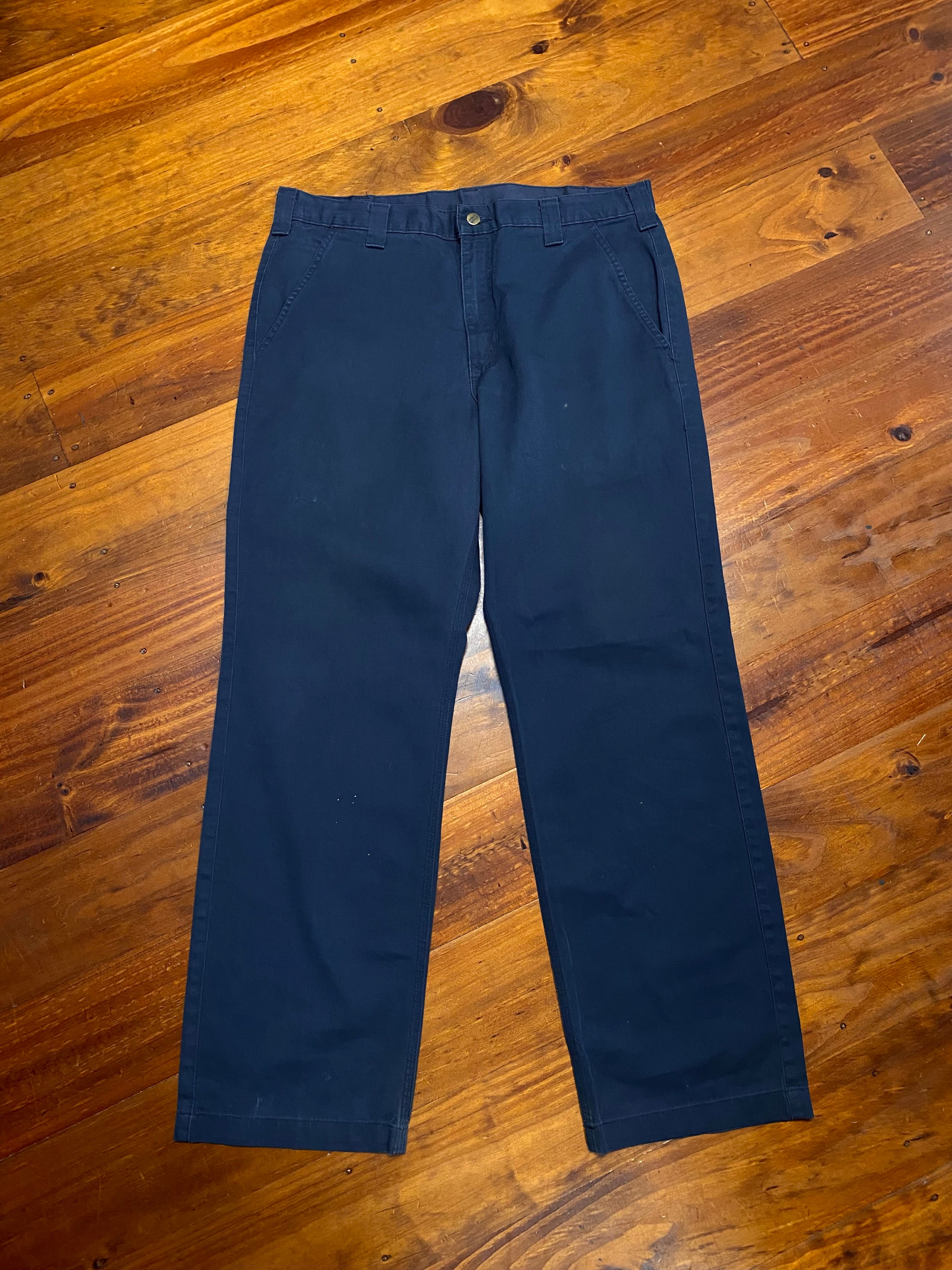 [36] Carhartt B290 Navy Work Pants