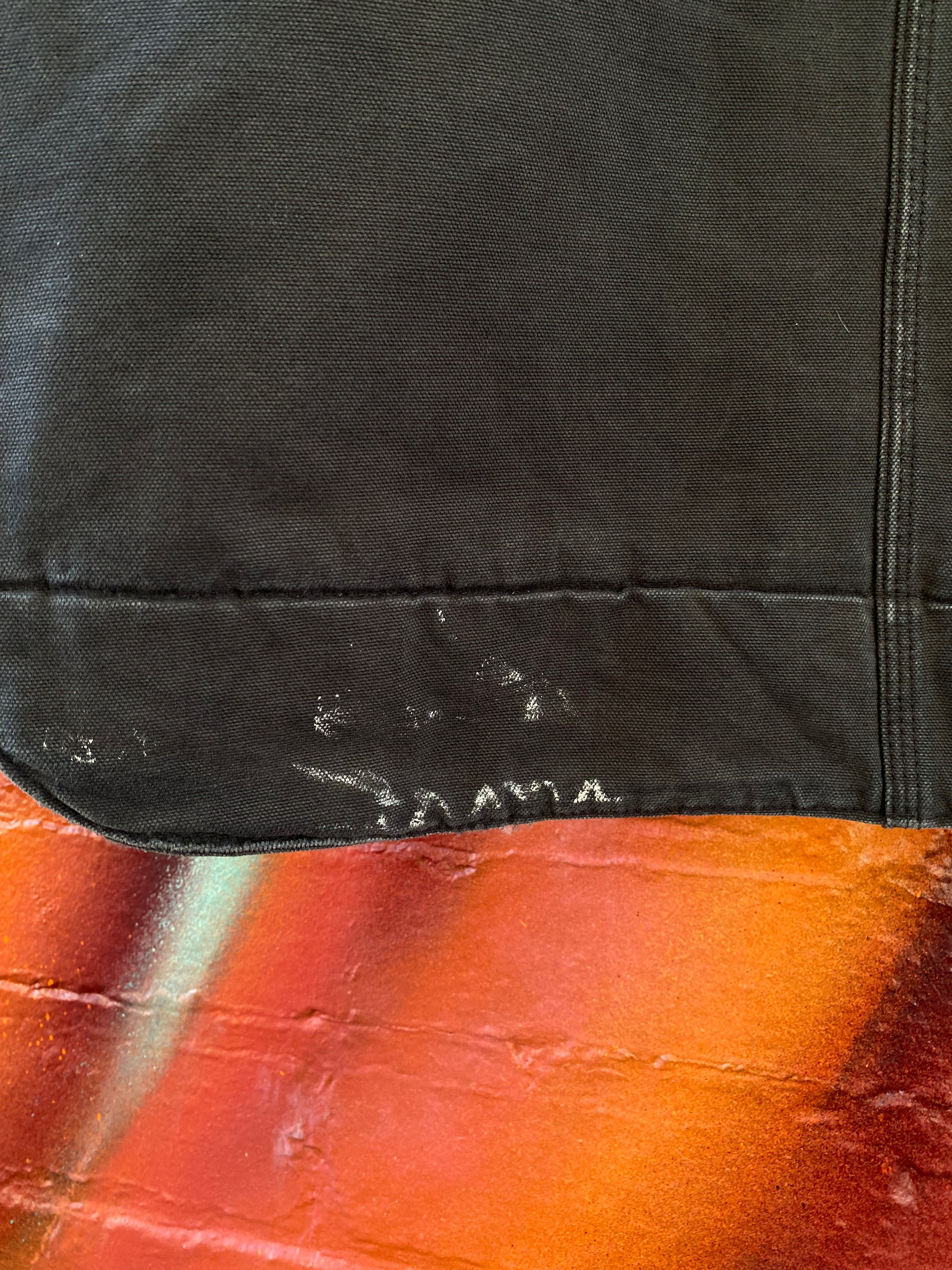 [M] Carhartt 0J38 Black Hooded Chore Jacket