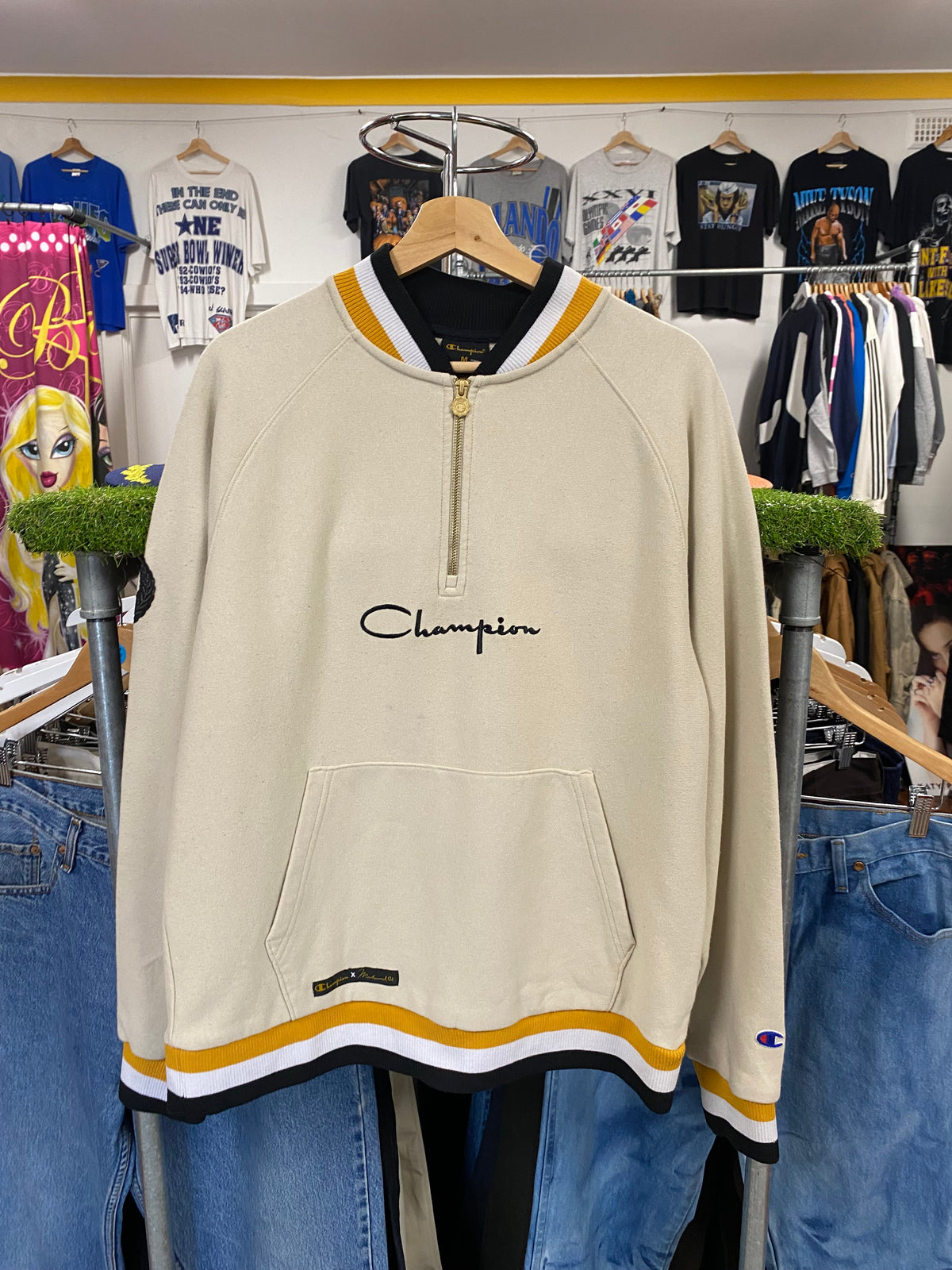 [M] Muhammad Ali x Champion 1/4 Zip Jumper