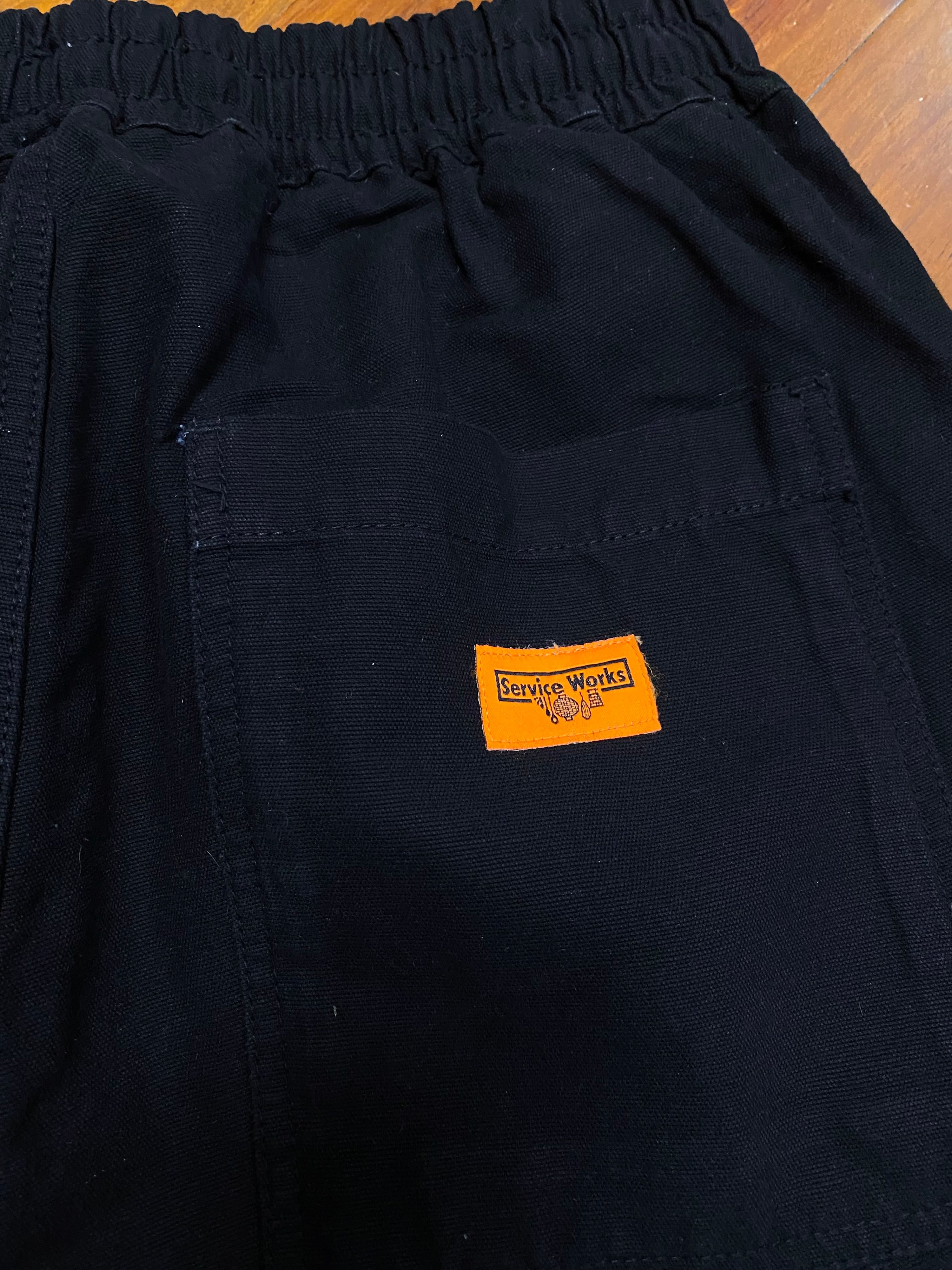 [S] Service Works Black Cotton Pants