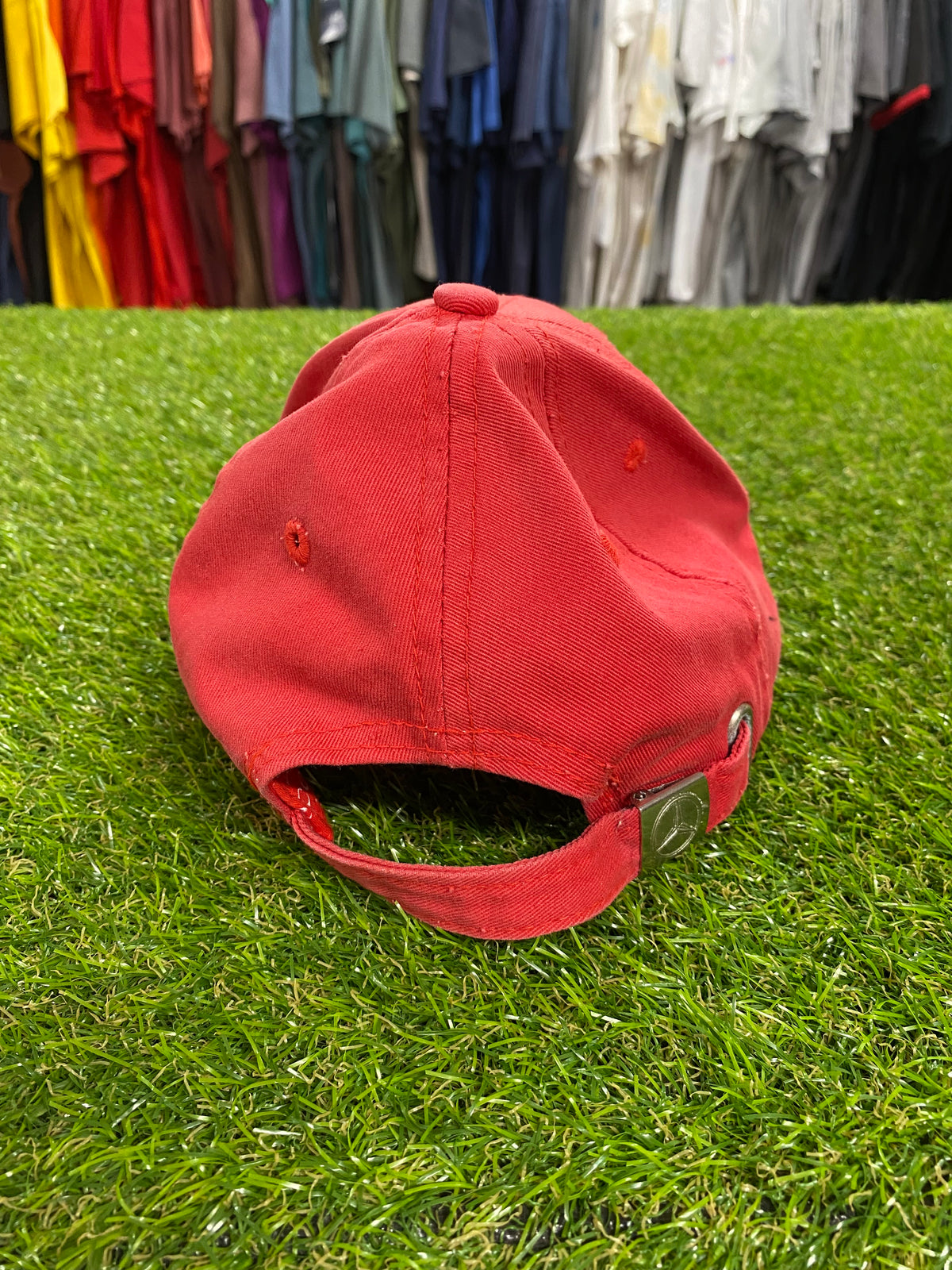 Vintage Mercedes Benz Red Hat
