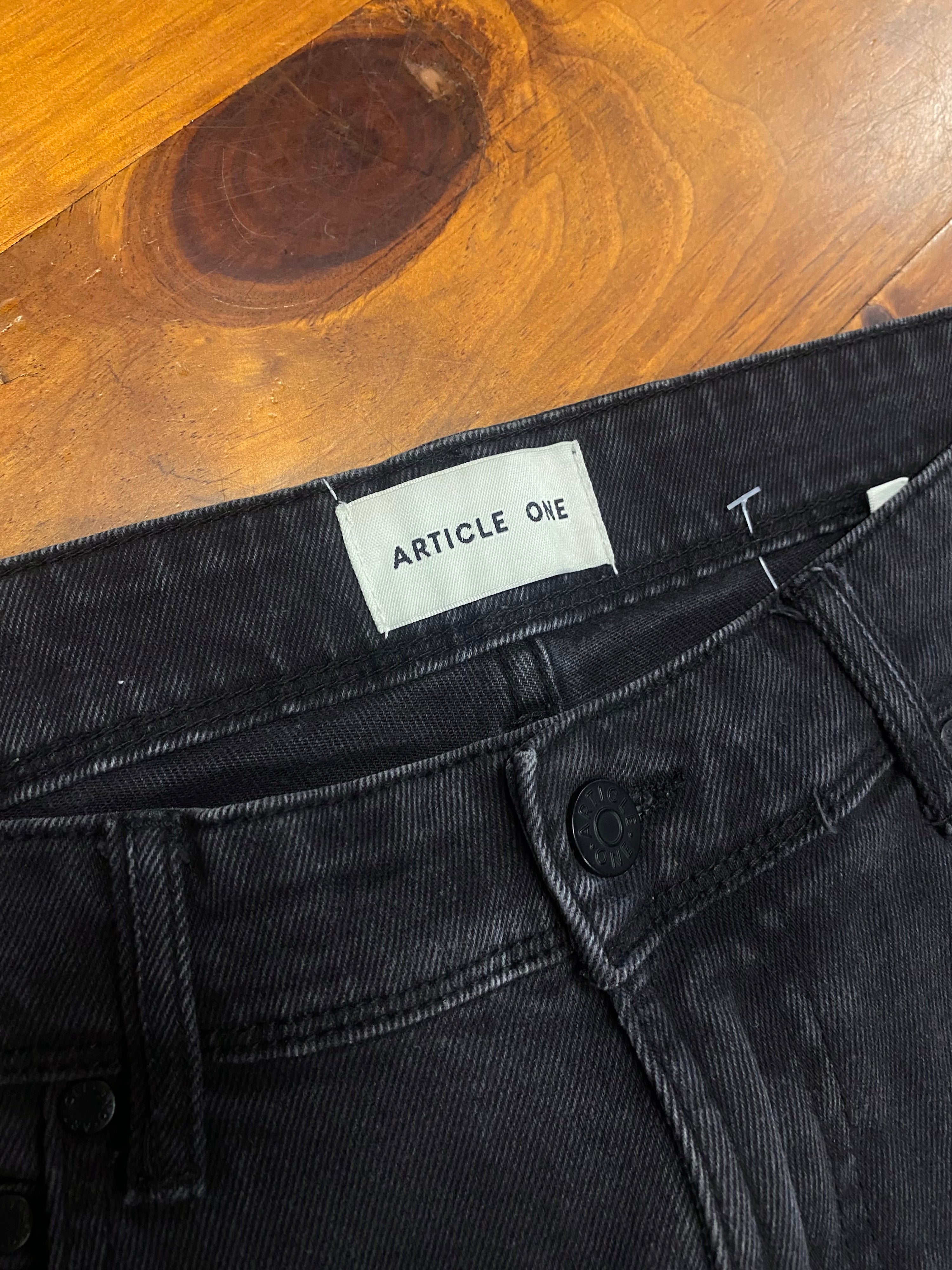 [32] Article One Black Denim Pants