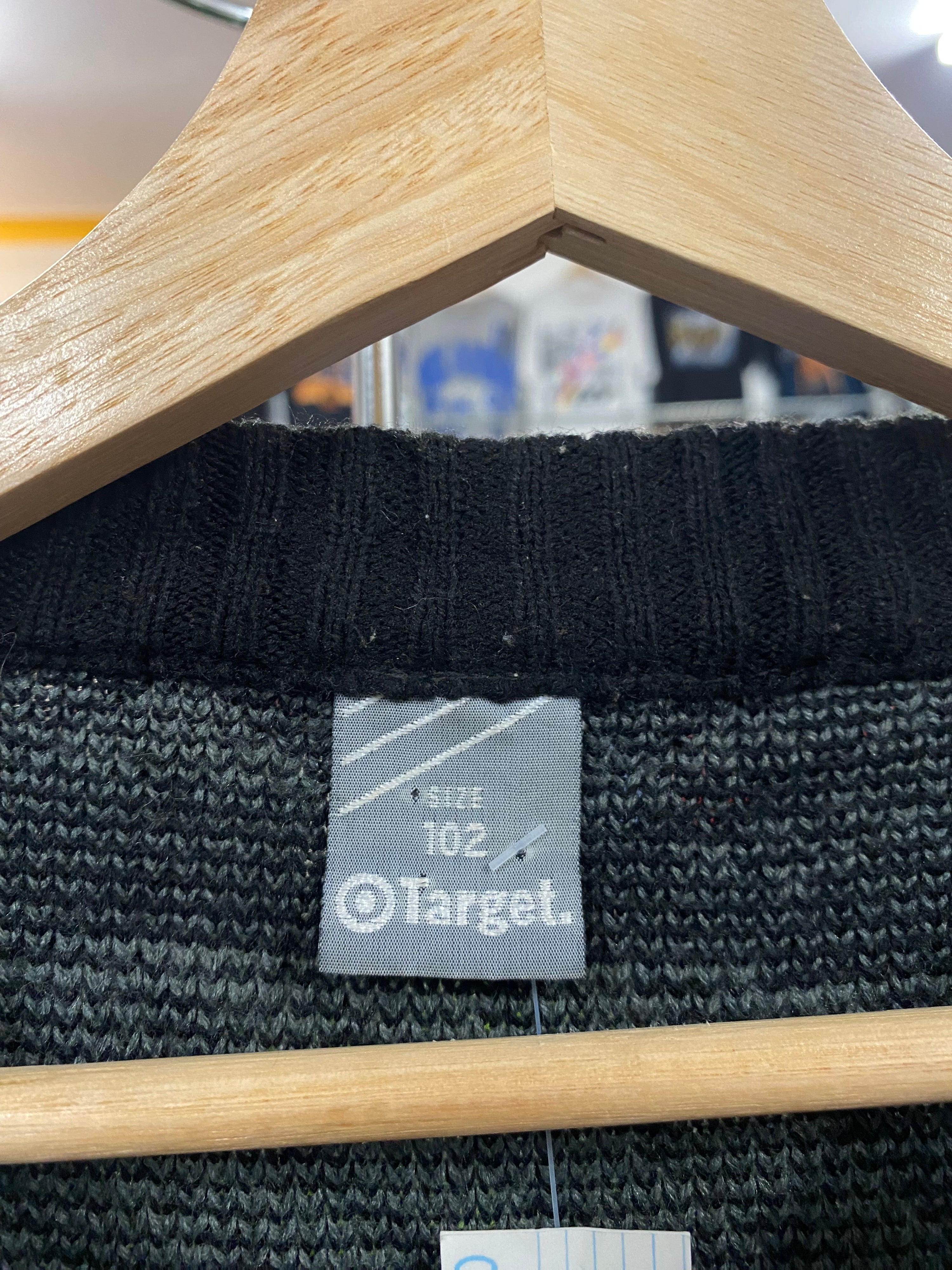 [XL] Vintage Target Black/Grey Knit Jumper