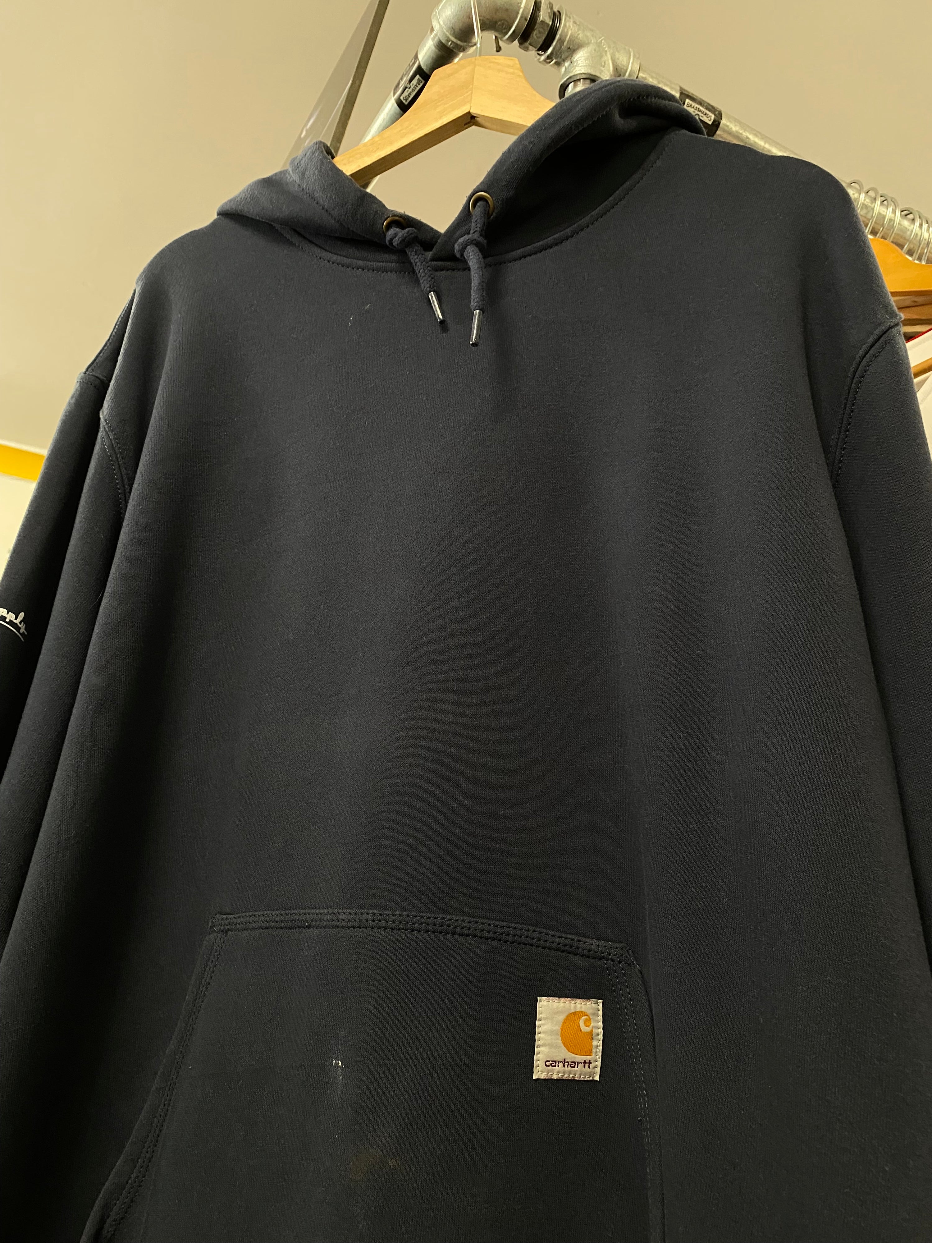 [XL] Carhartt 'Navien Plumb Supply Co' Blue Hoodie