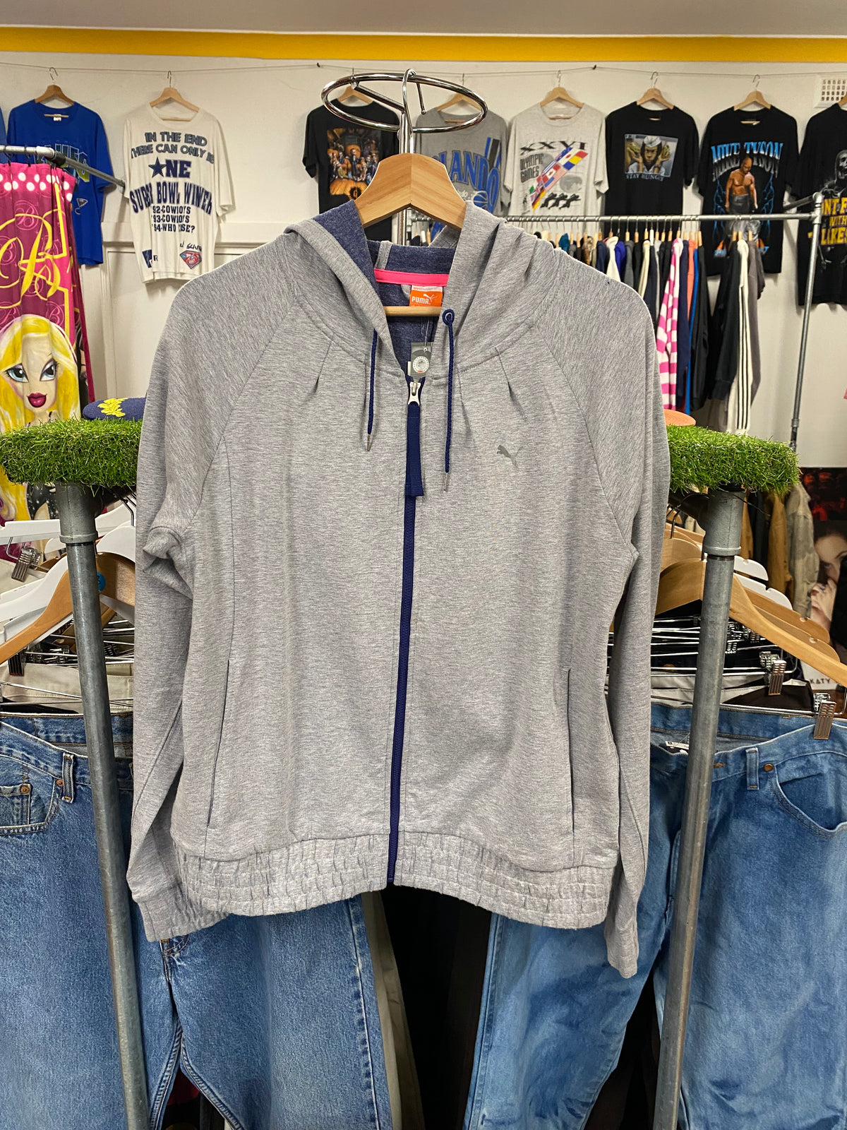 [M] Puma Grey Zip-up Hoodie BNWT
