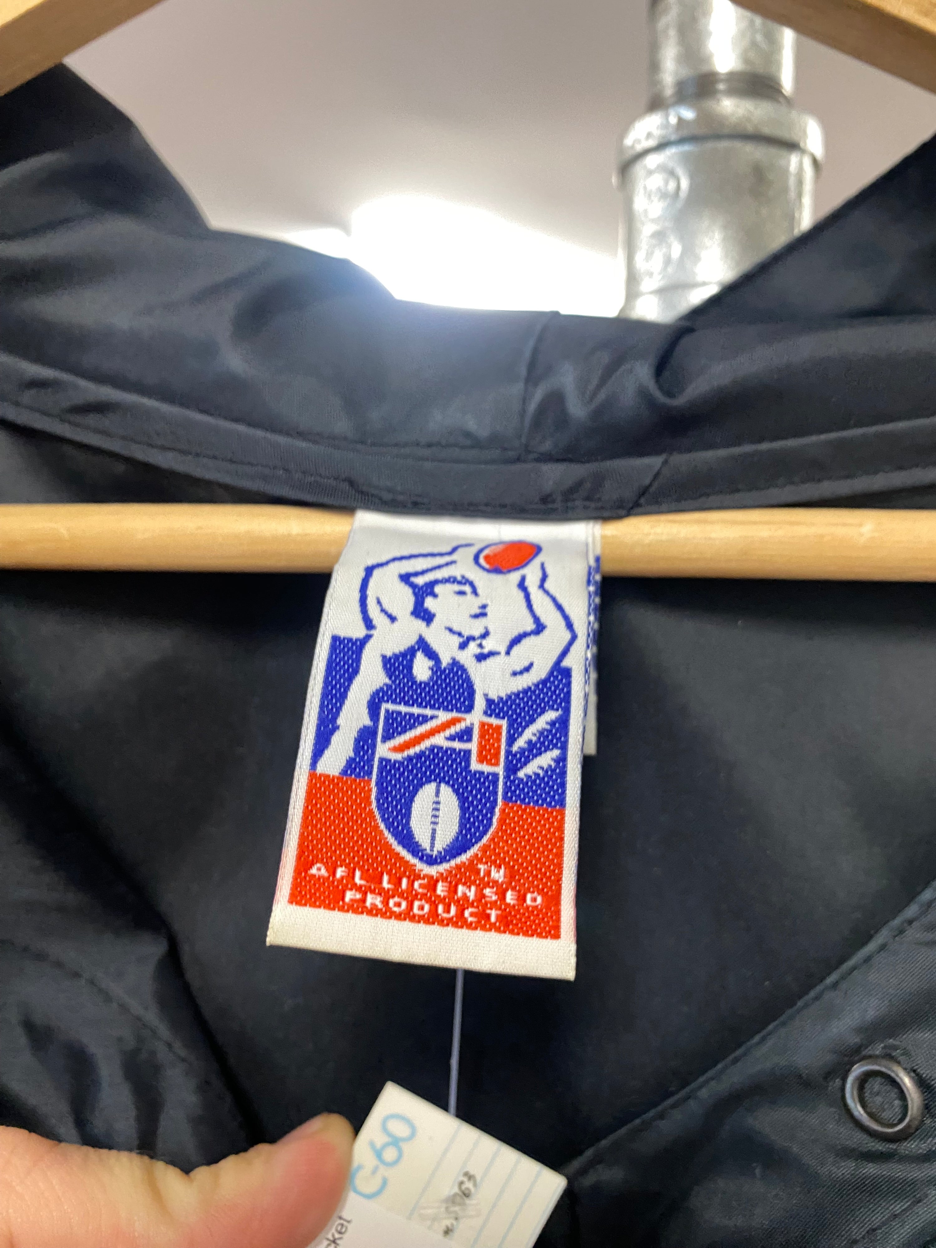 [L] 90s Port Power Black Spray Jacket