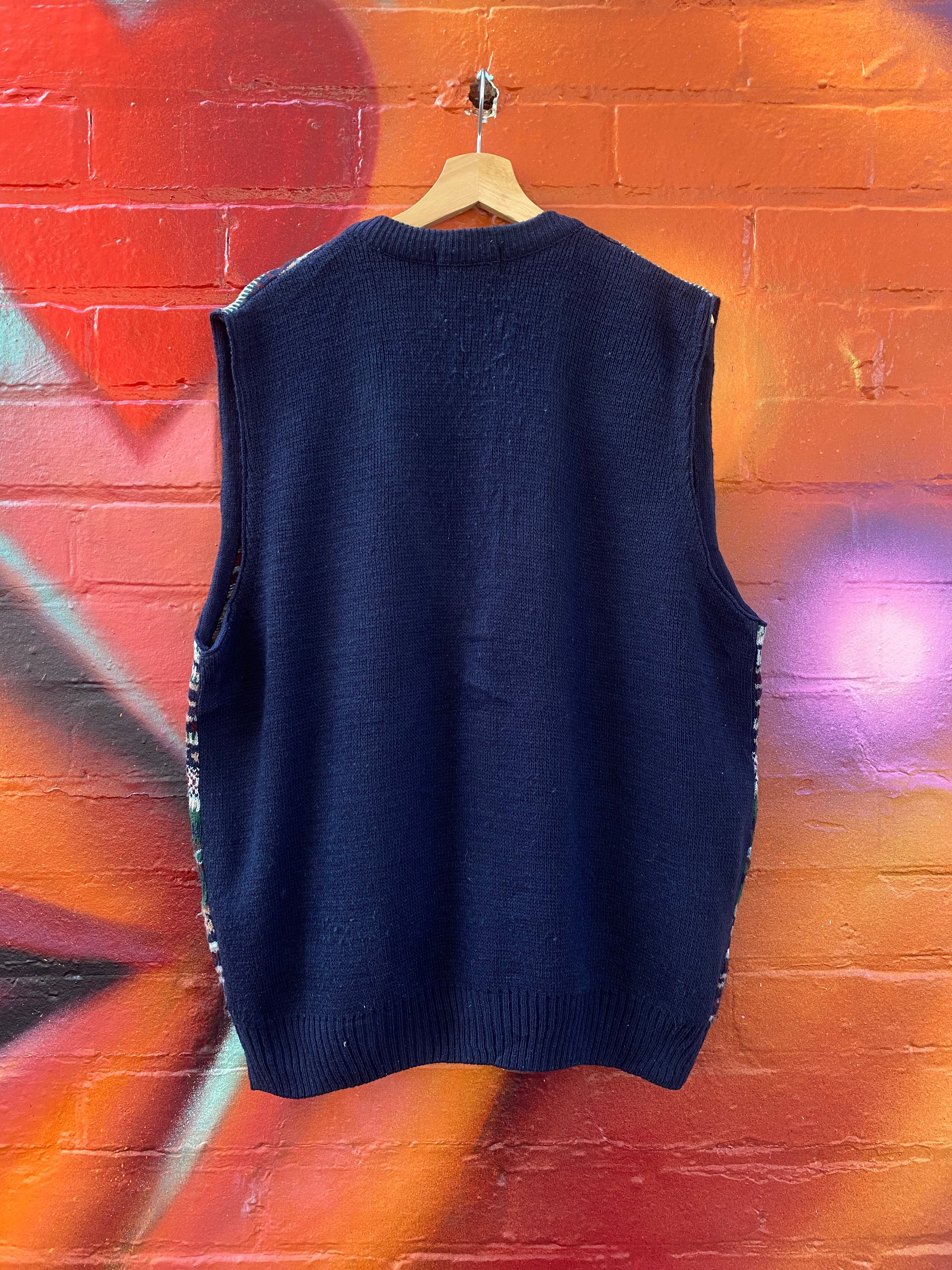 [L] Arnold Palmer Umbrella Logo Knit Cardigan