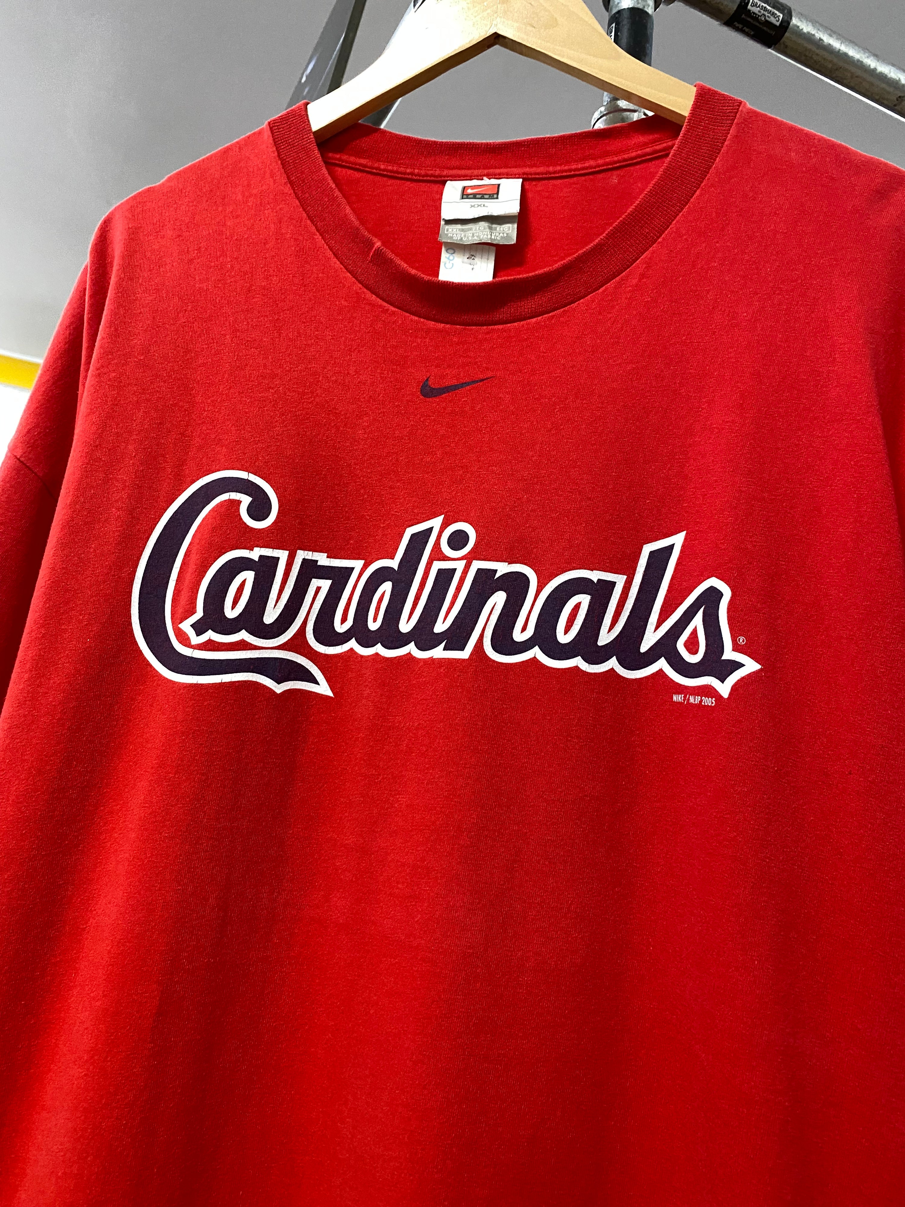 2XL - 2005 Nike Team MLB Cardinals Red Tee