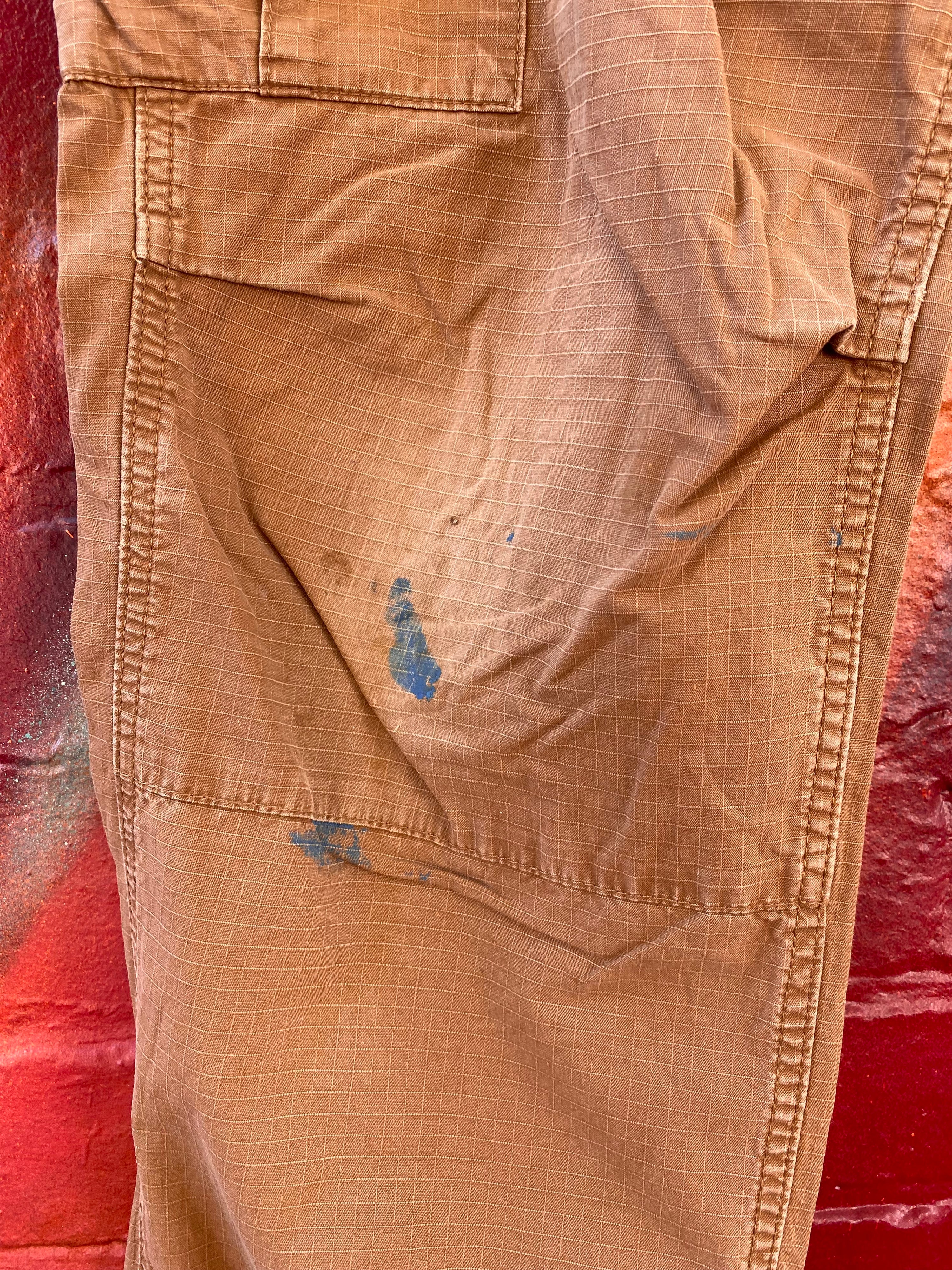 [34] Carhartt WIP Brown Ripstop Cargo Pants