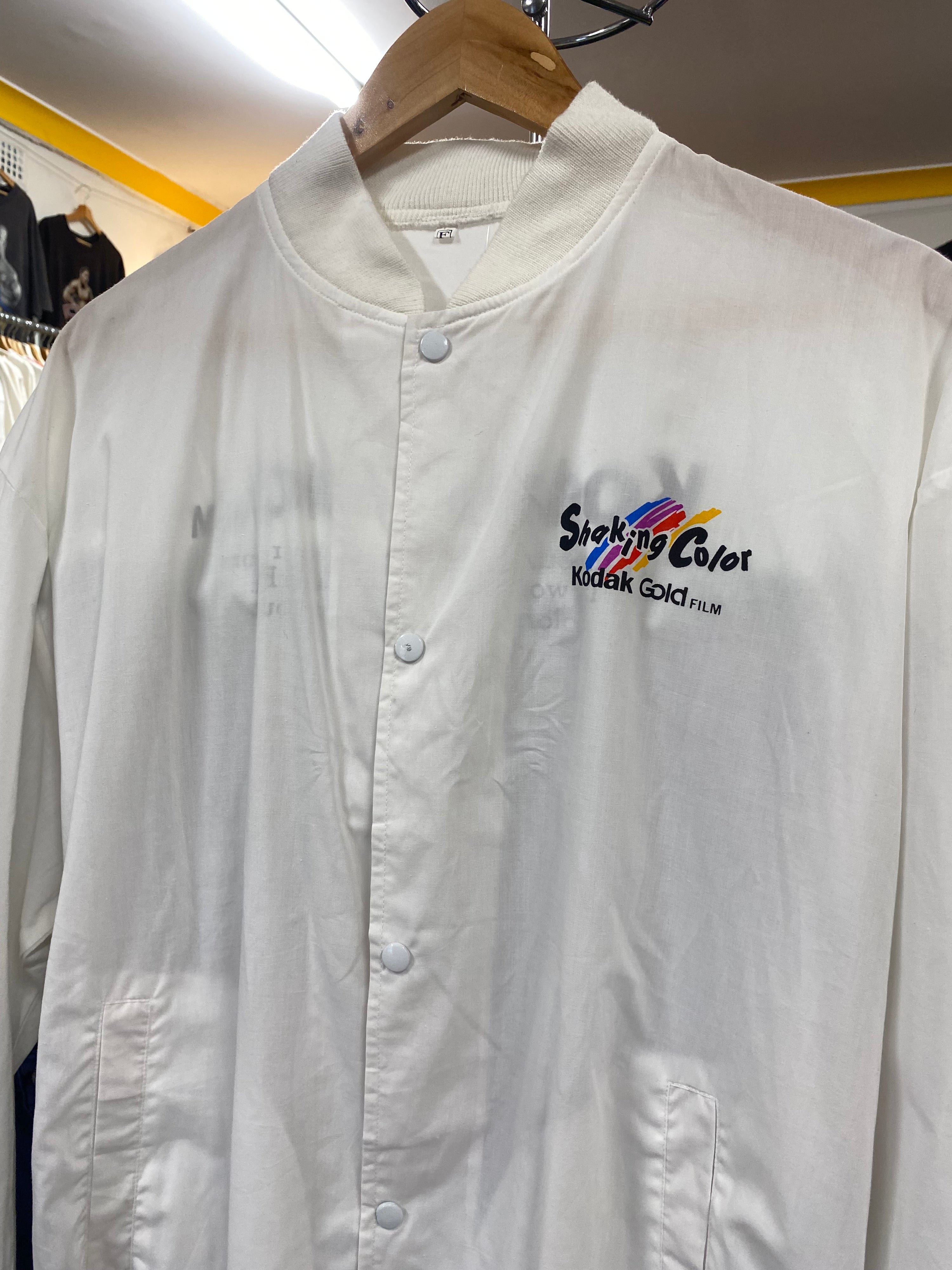 [M/L] Late 1980s Kodak Gold Film Promotional White Jacket