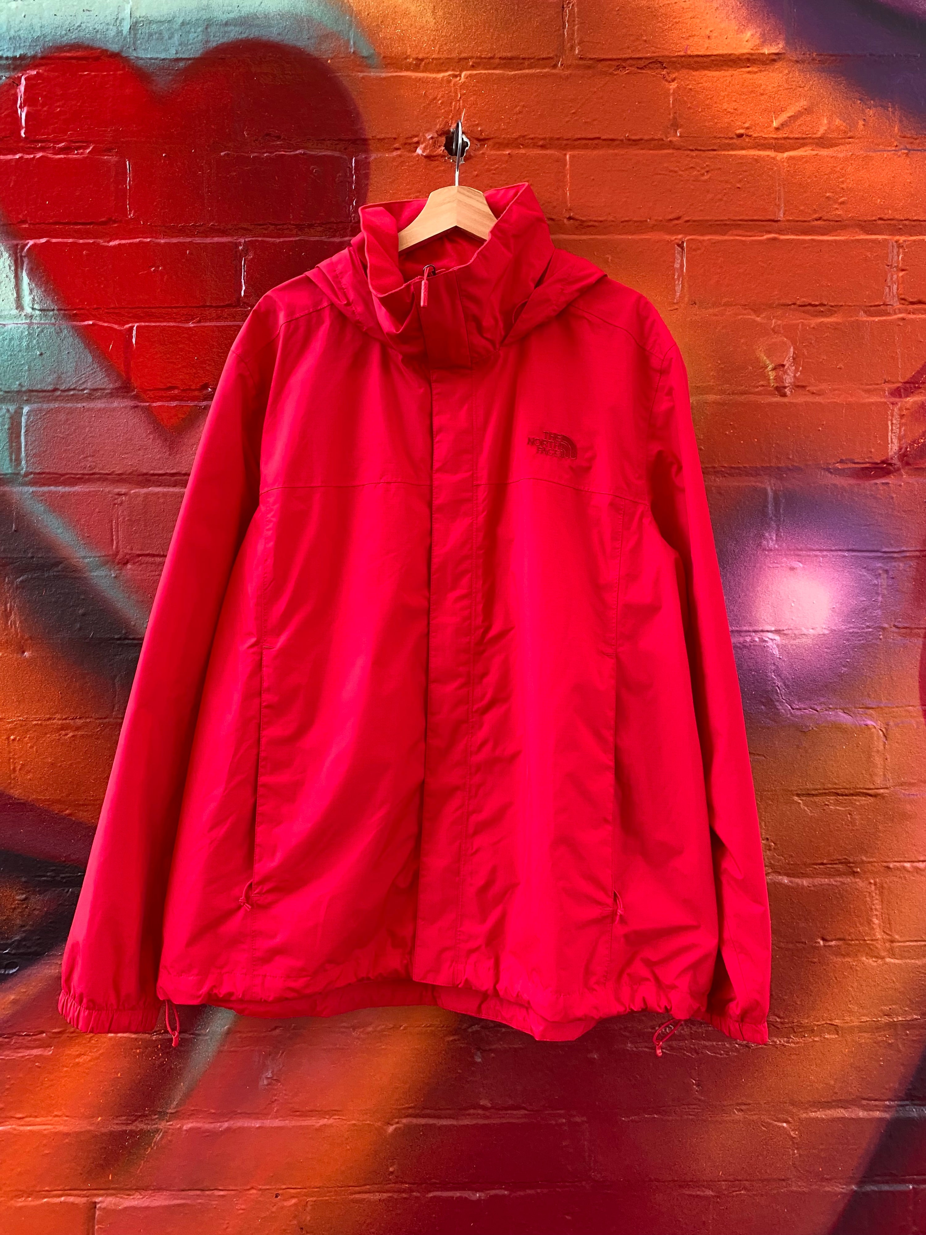 [XL] North Face Dryvent Red Outdoor Lightweight Jacket