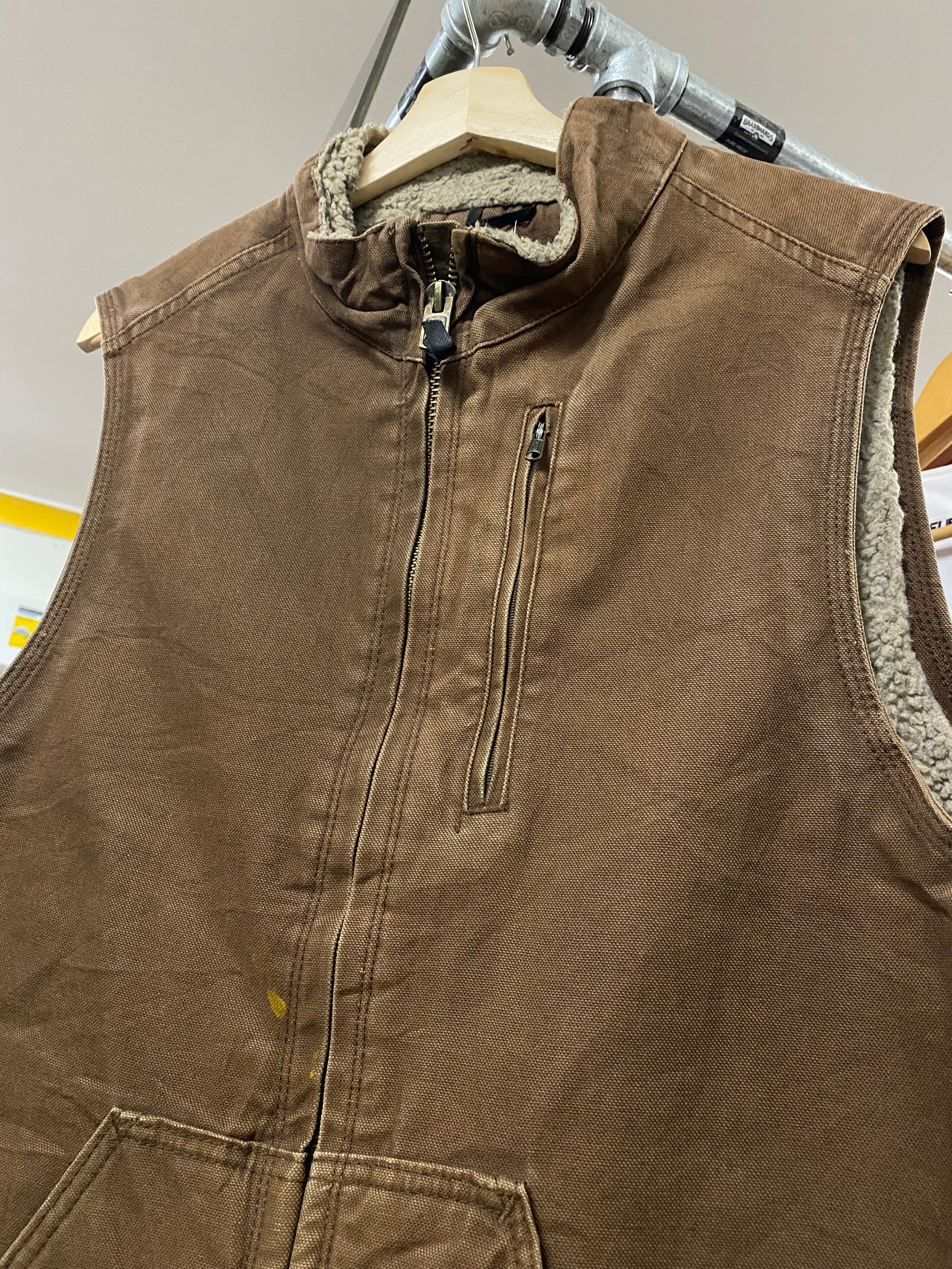 [LT] Berne Sherpa Lined Brown Work Vest