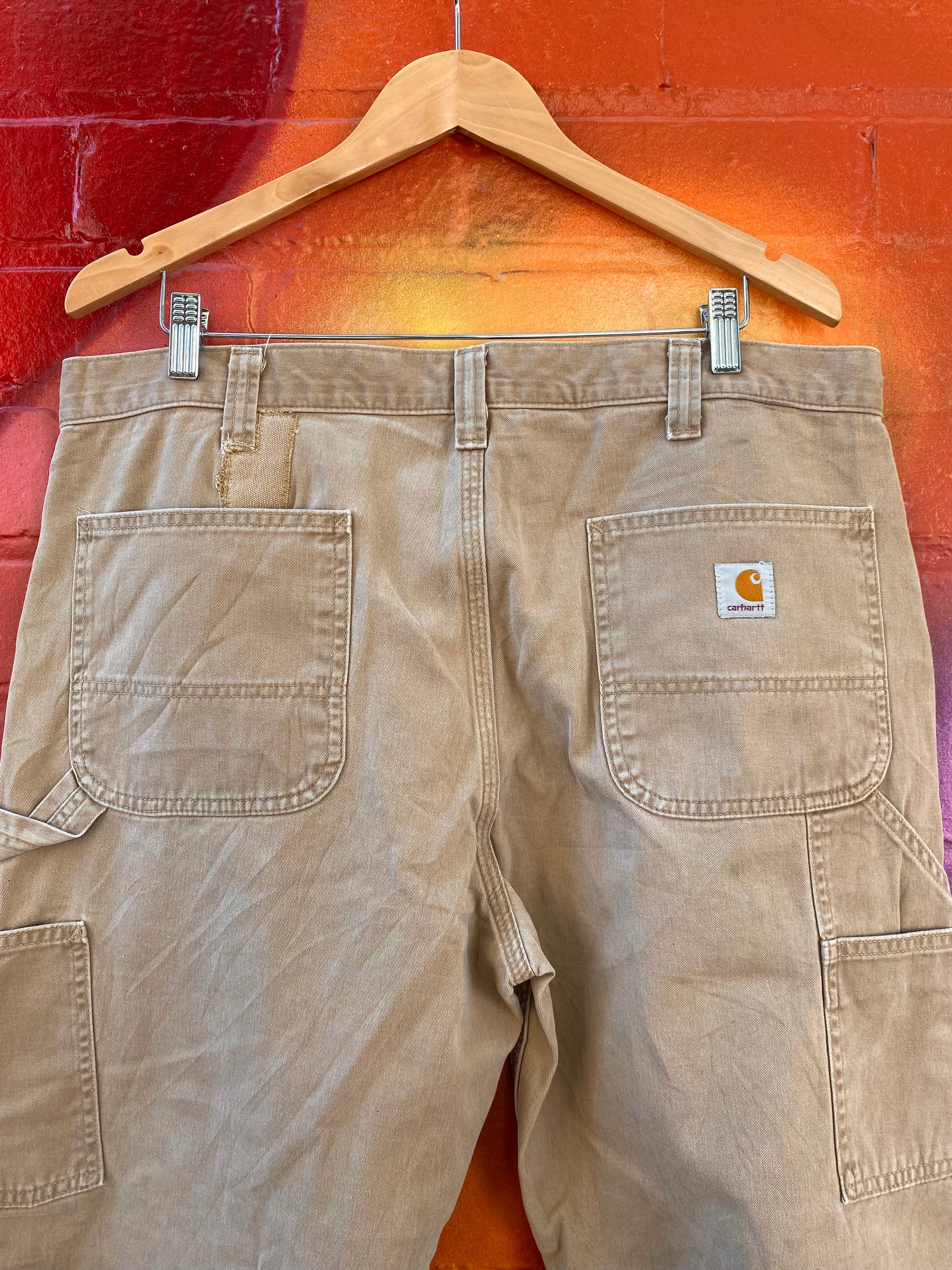 [38] Carhartt Beige Carpenter Pants B324 DKH
