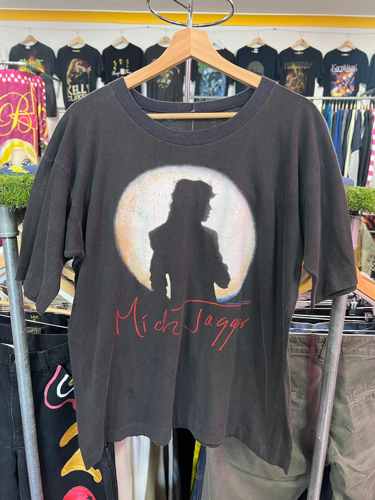 [M/L] 1988 Mick Jagger Aus Tour Double Sided Tshirt