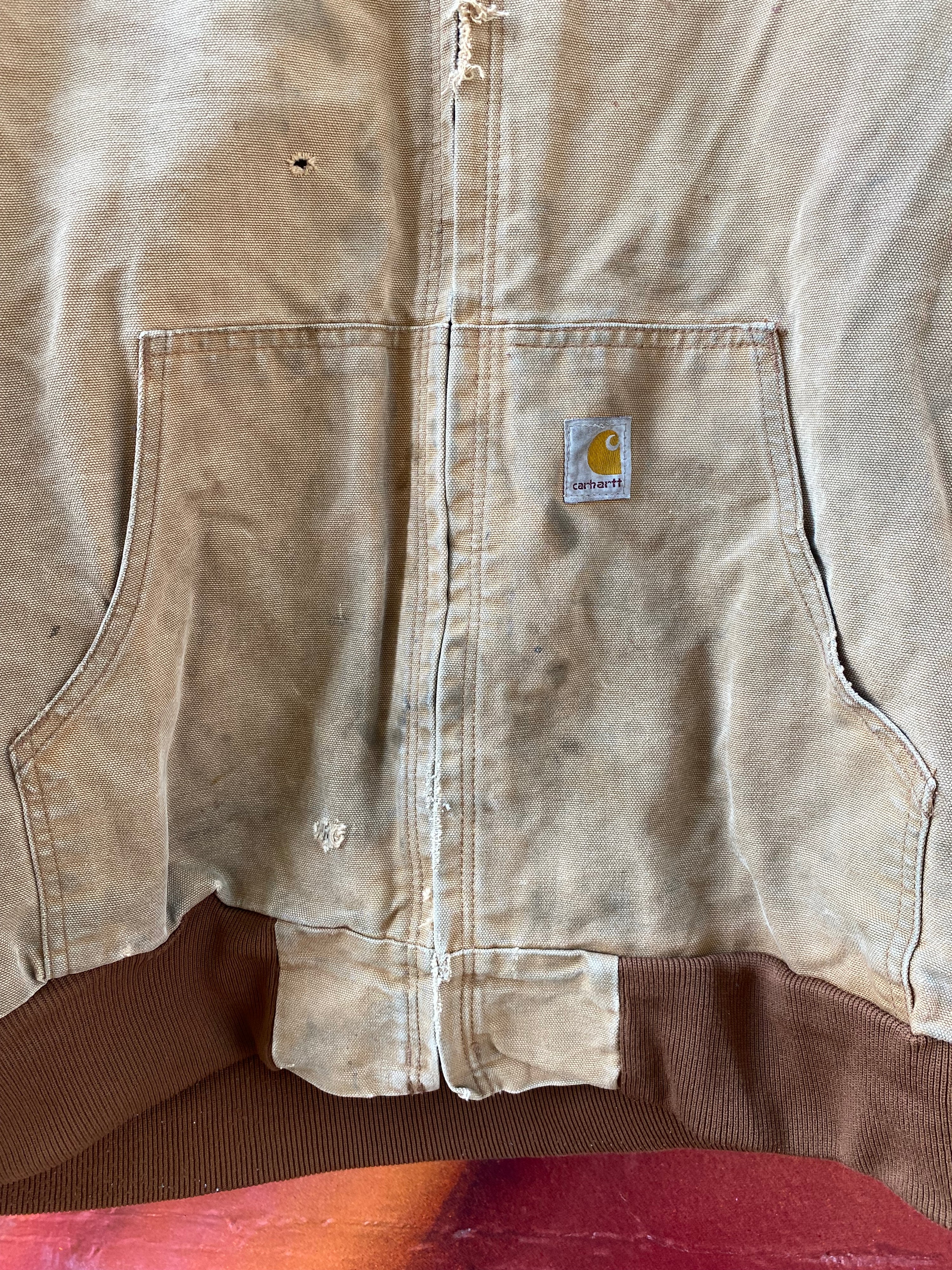 [L] Carhartt Thrashed Brown Active Jacket