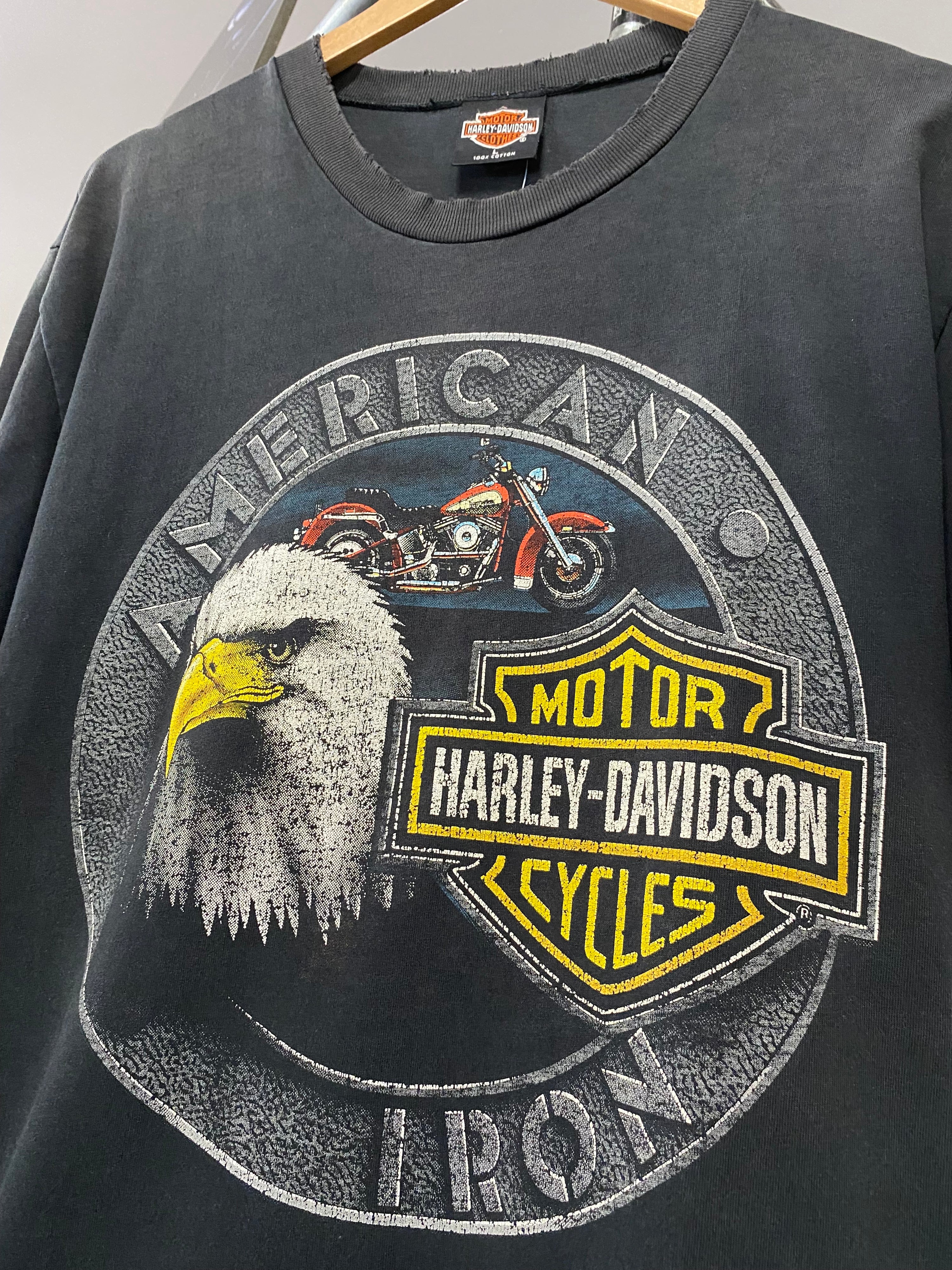 [L] 1990s Harley Davidson American Iron Tee