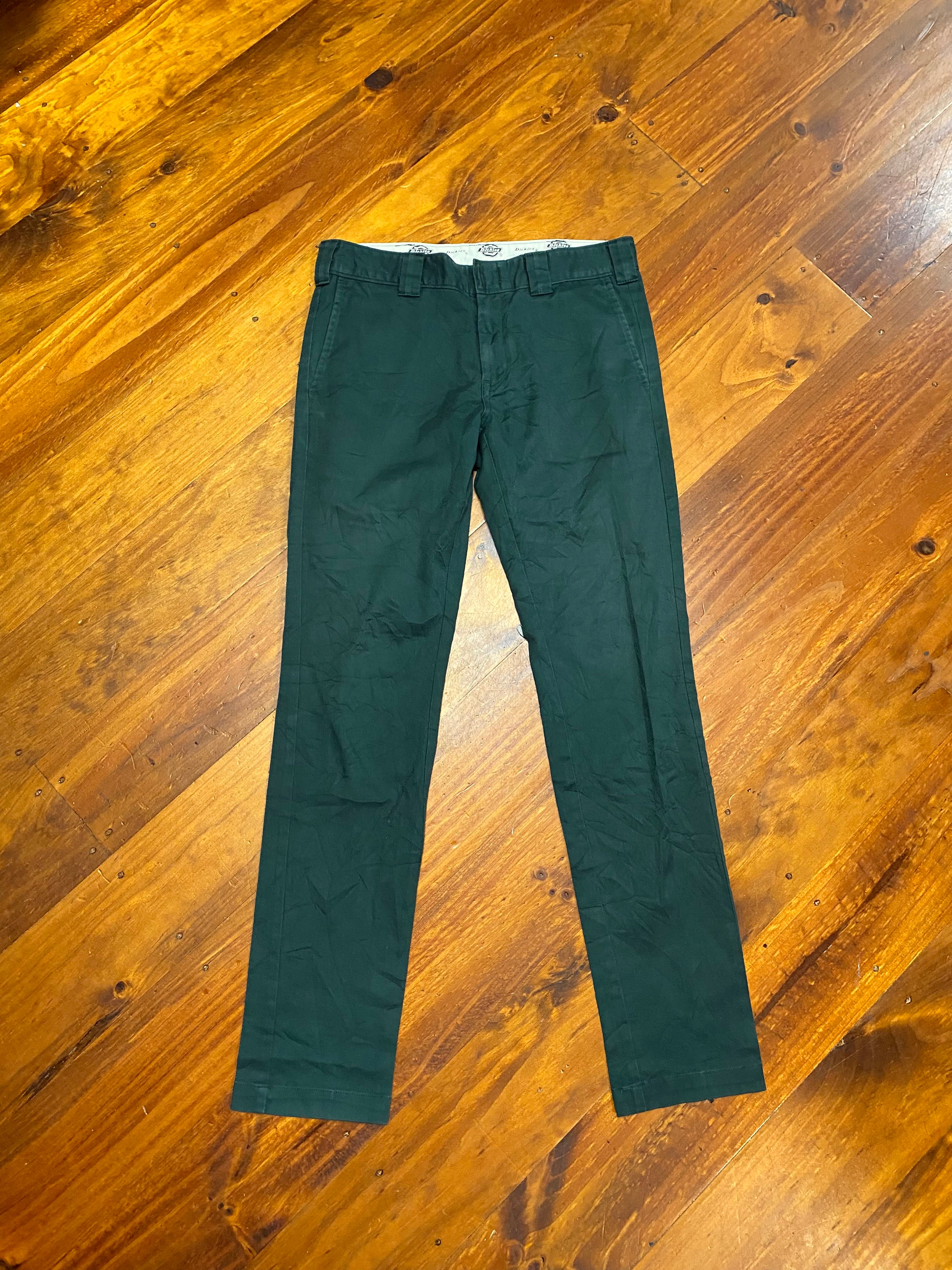 [30] Dickies Dark Green Work Pants D153