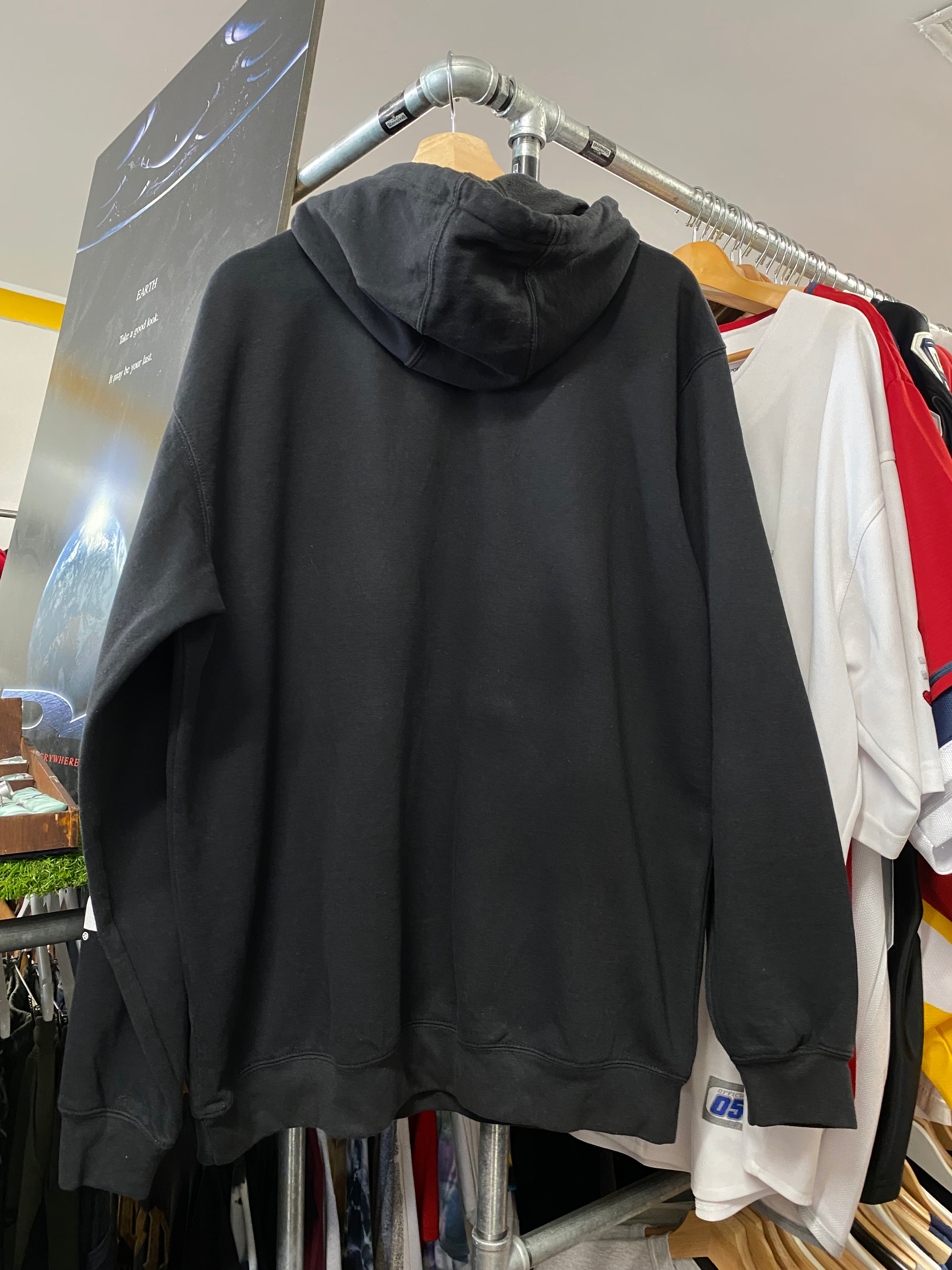 [L] Carhartt 'Dirt Farm' Black Hoodie