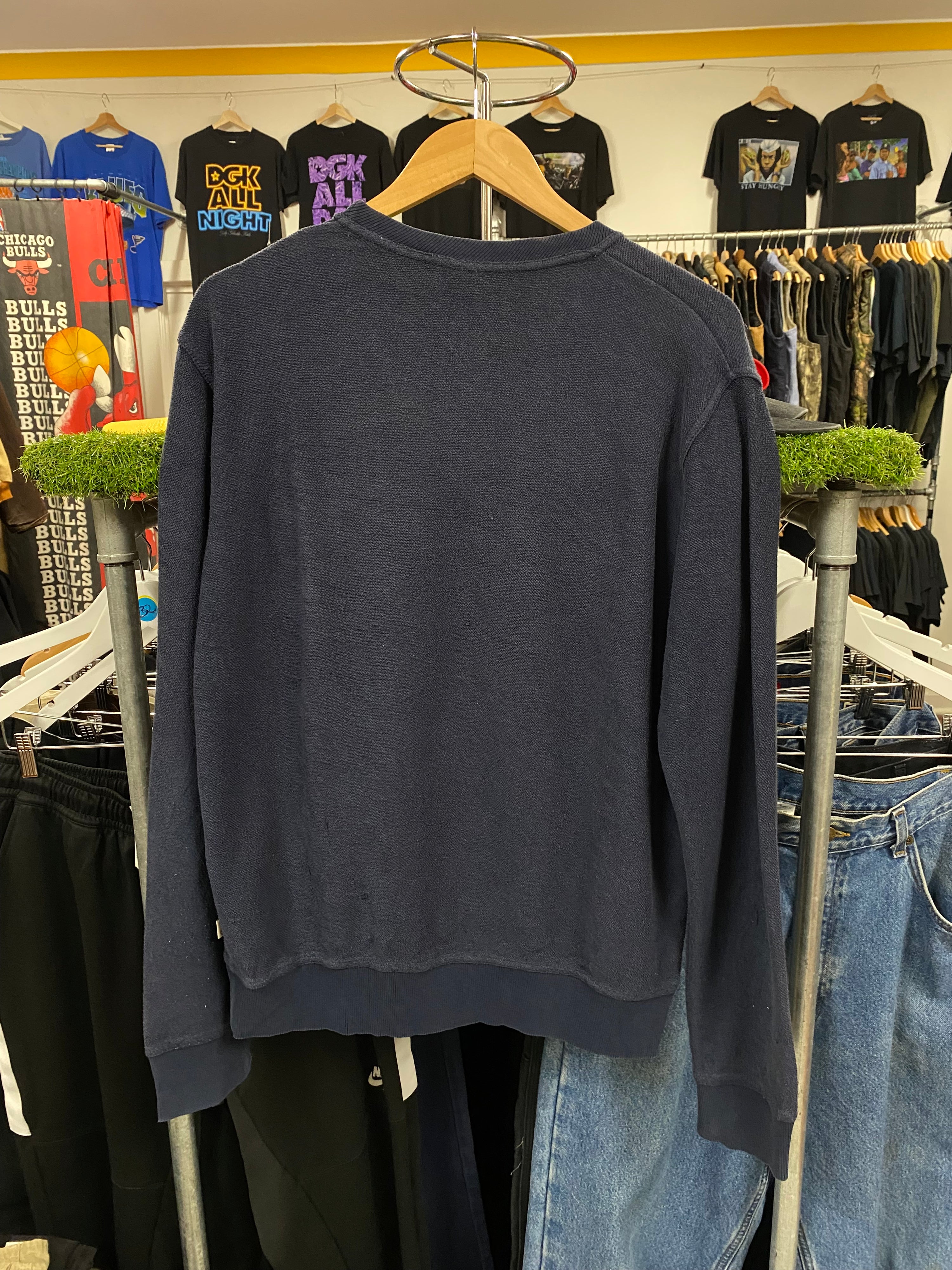 [M] Timberland Long Sleeve Dark Blue Pocket Jumper