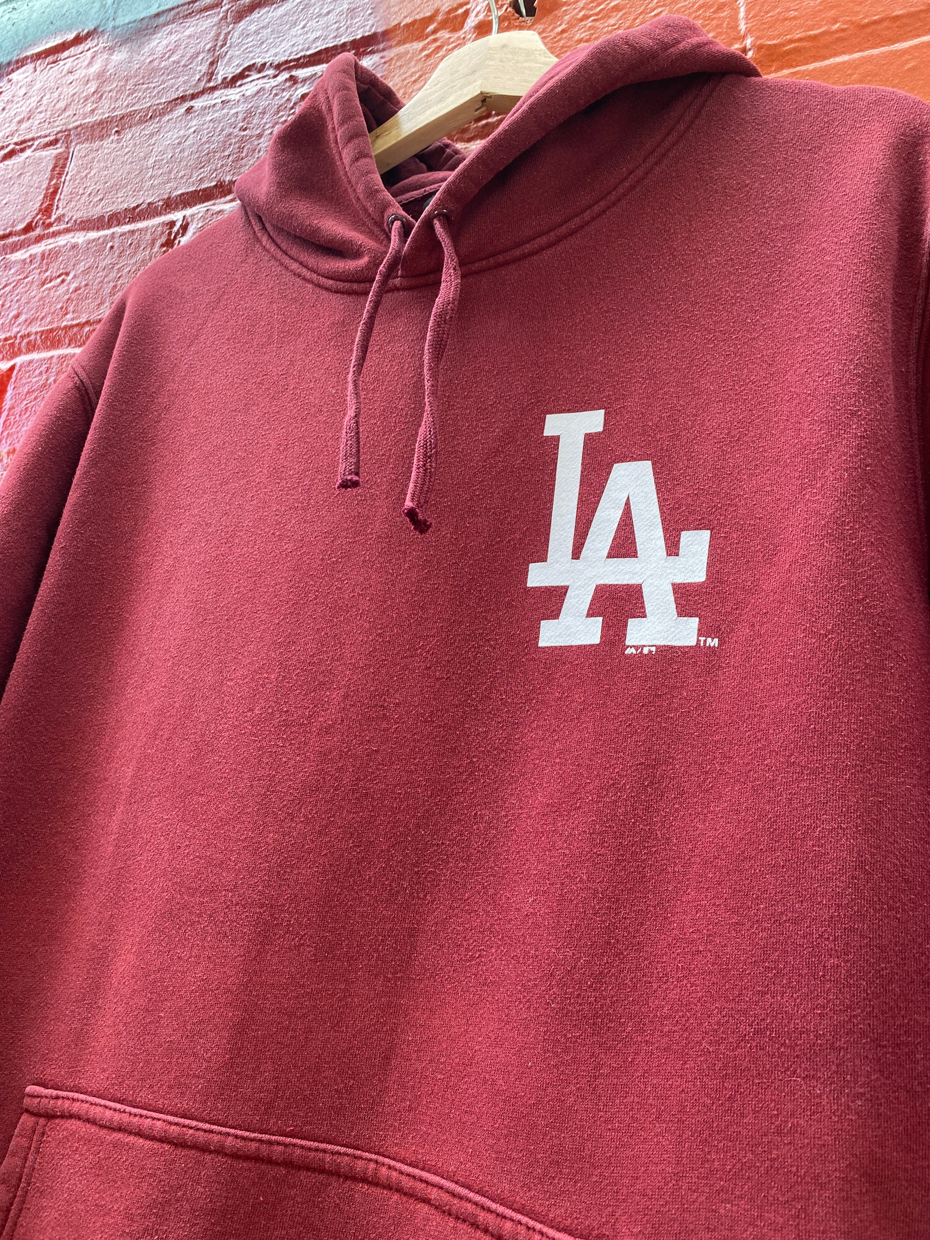 M - LA Dodgers MLB Hoodie Maroon