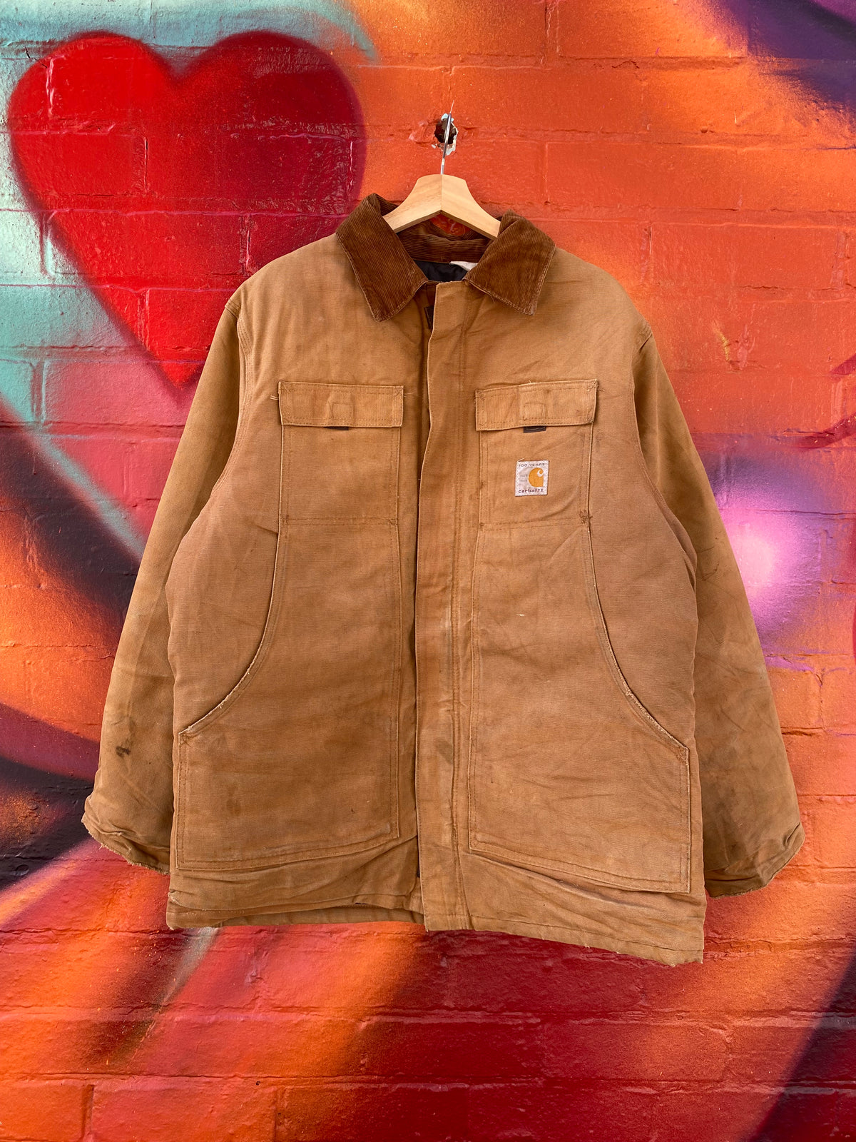 [L] 1989 Carhartt Brown Arctic 100yr Anniversary Coat