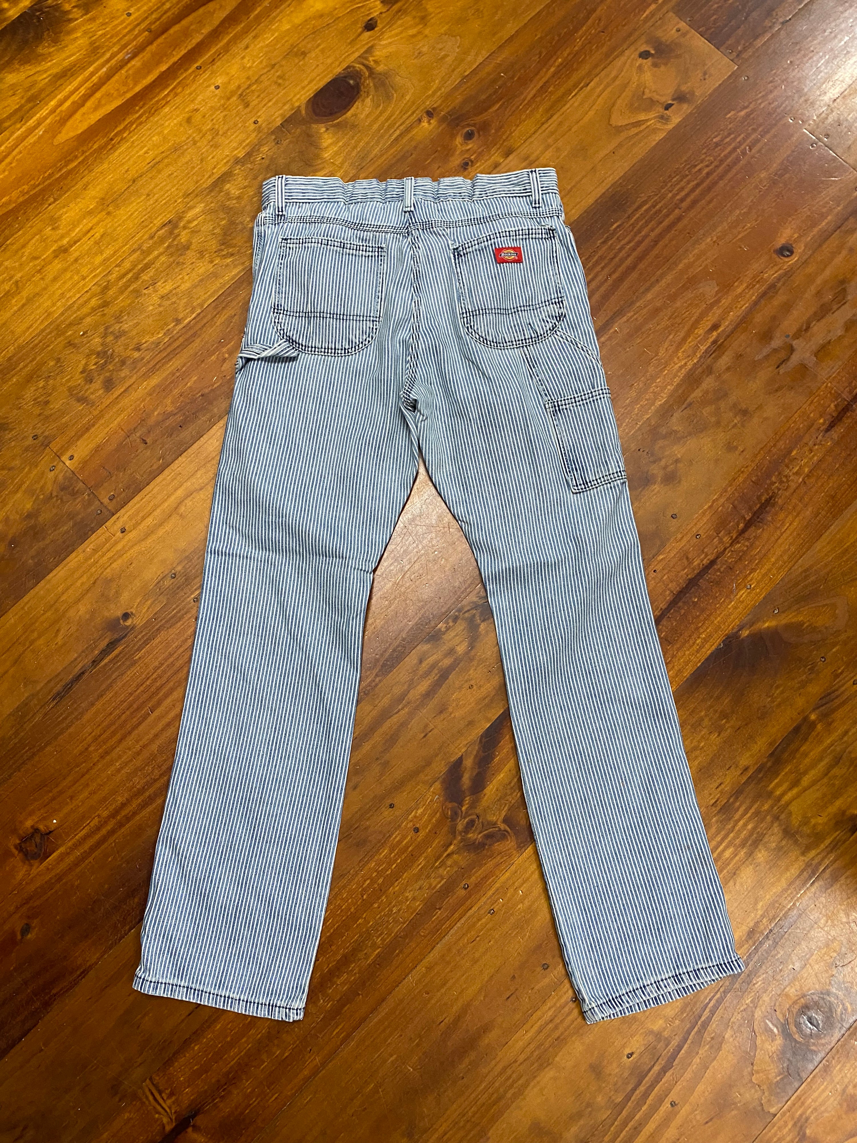 [30] Dickies Striped Slim Straight Jeans 30x32