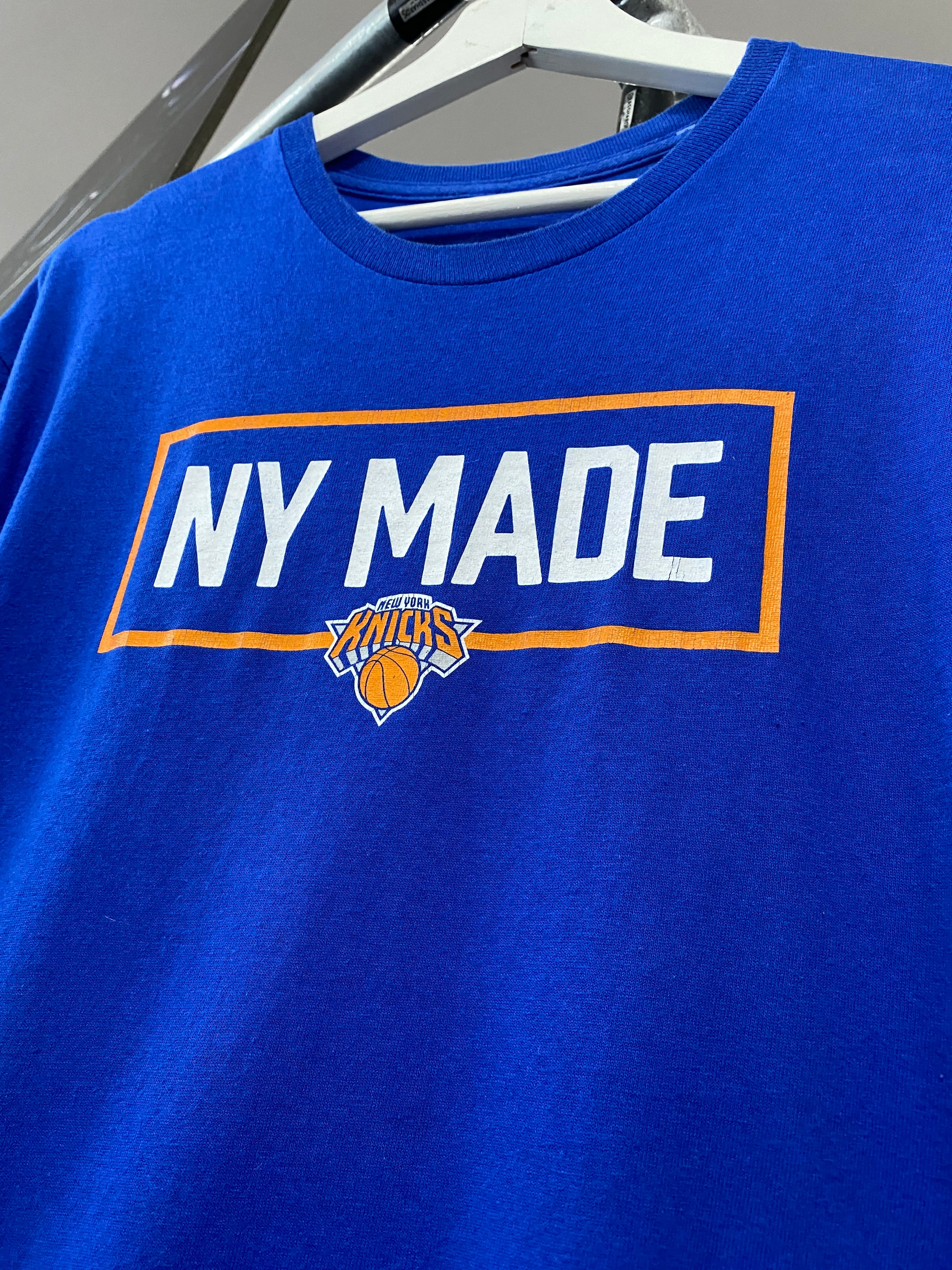 L - NY Knicks NY Made Blue Tee