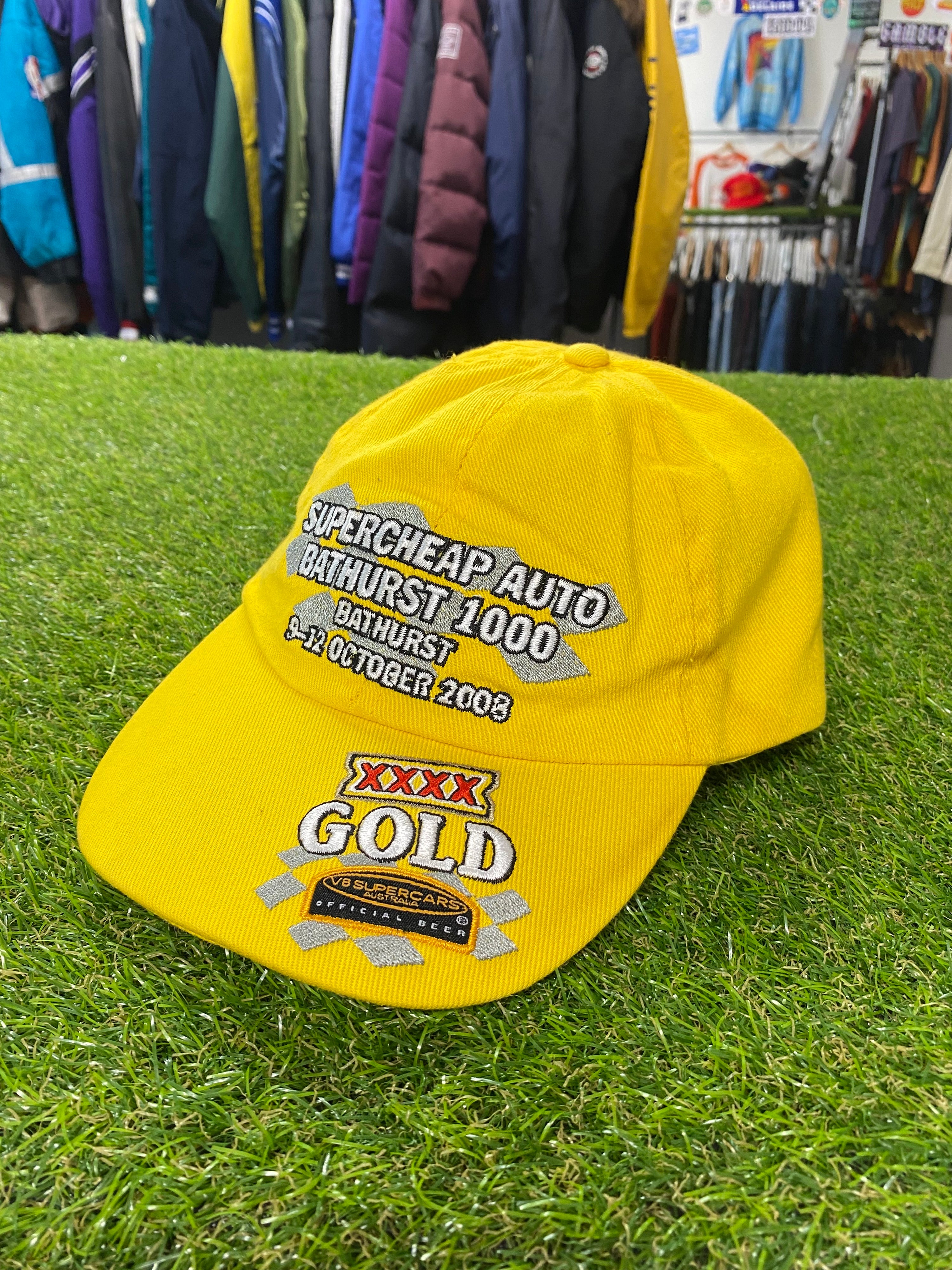 2008 Supercheap Auto Bathurst 1000 Embroidered Yellow Hat