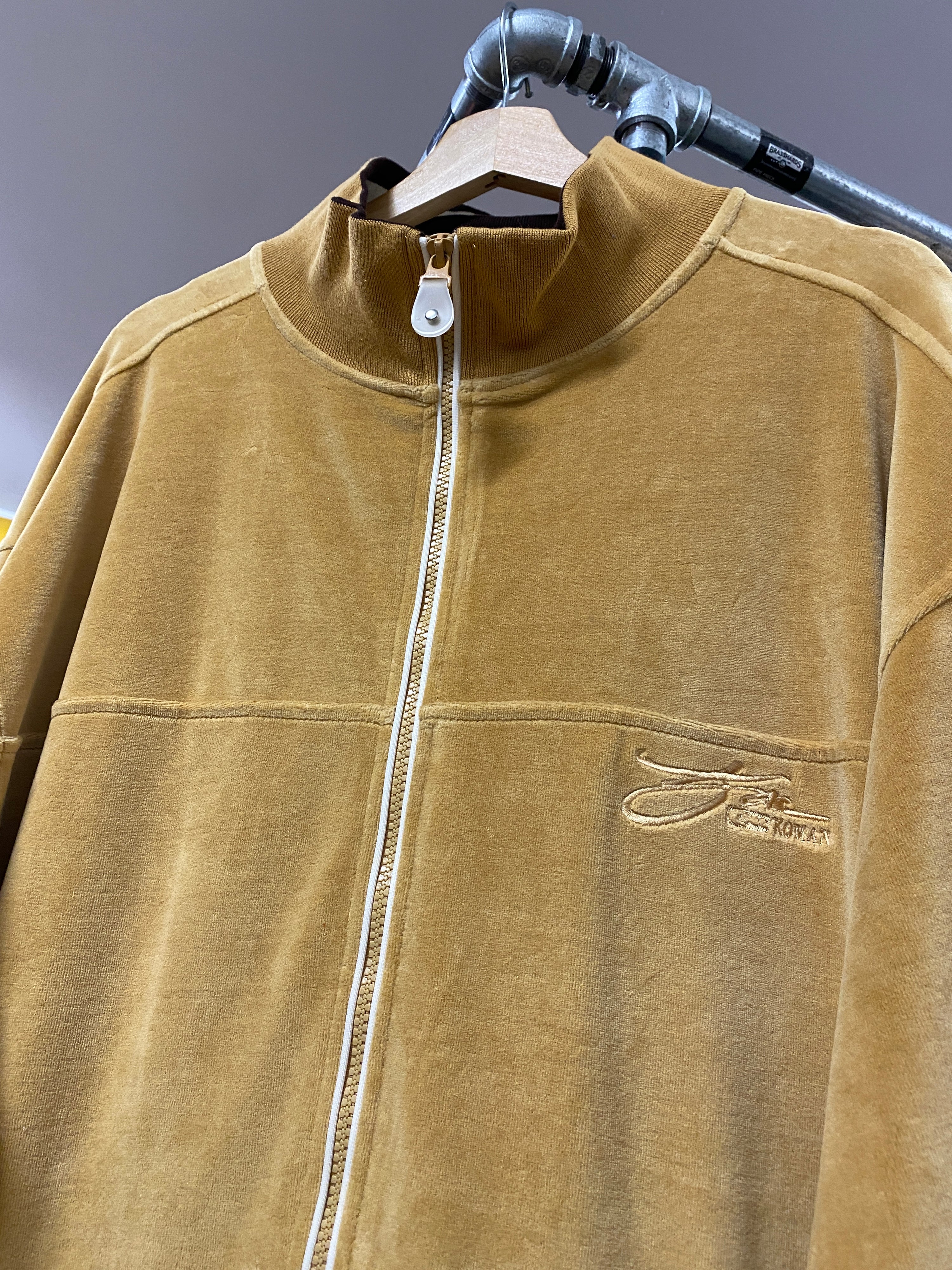 2XL - Vintage Komon Brown/Camel Zip Up Baggy Jacket
