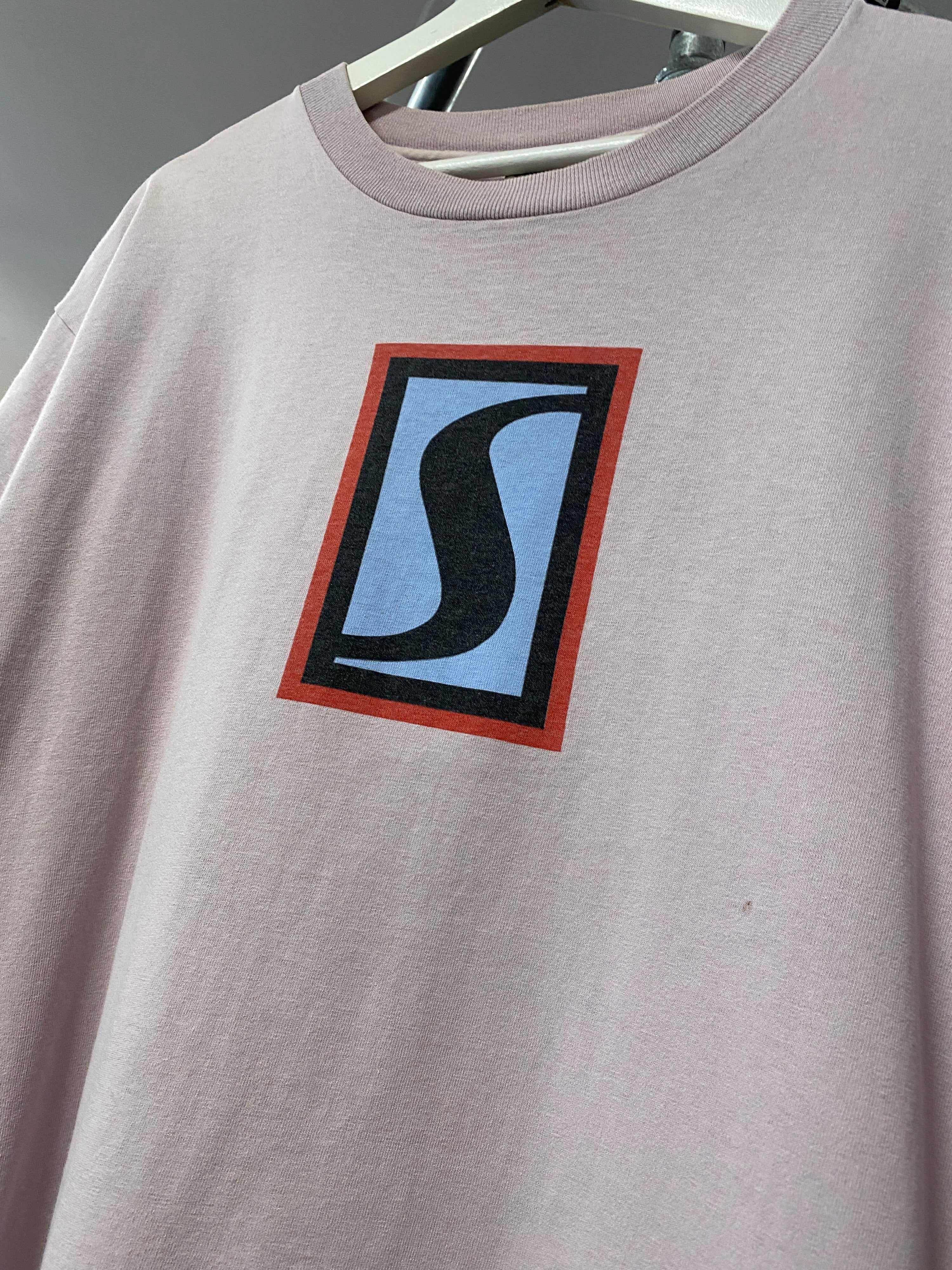 XL - Vintage 1990s Stussy Light Purple DS Tee