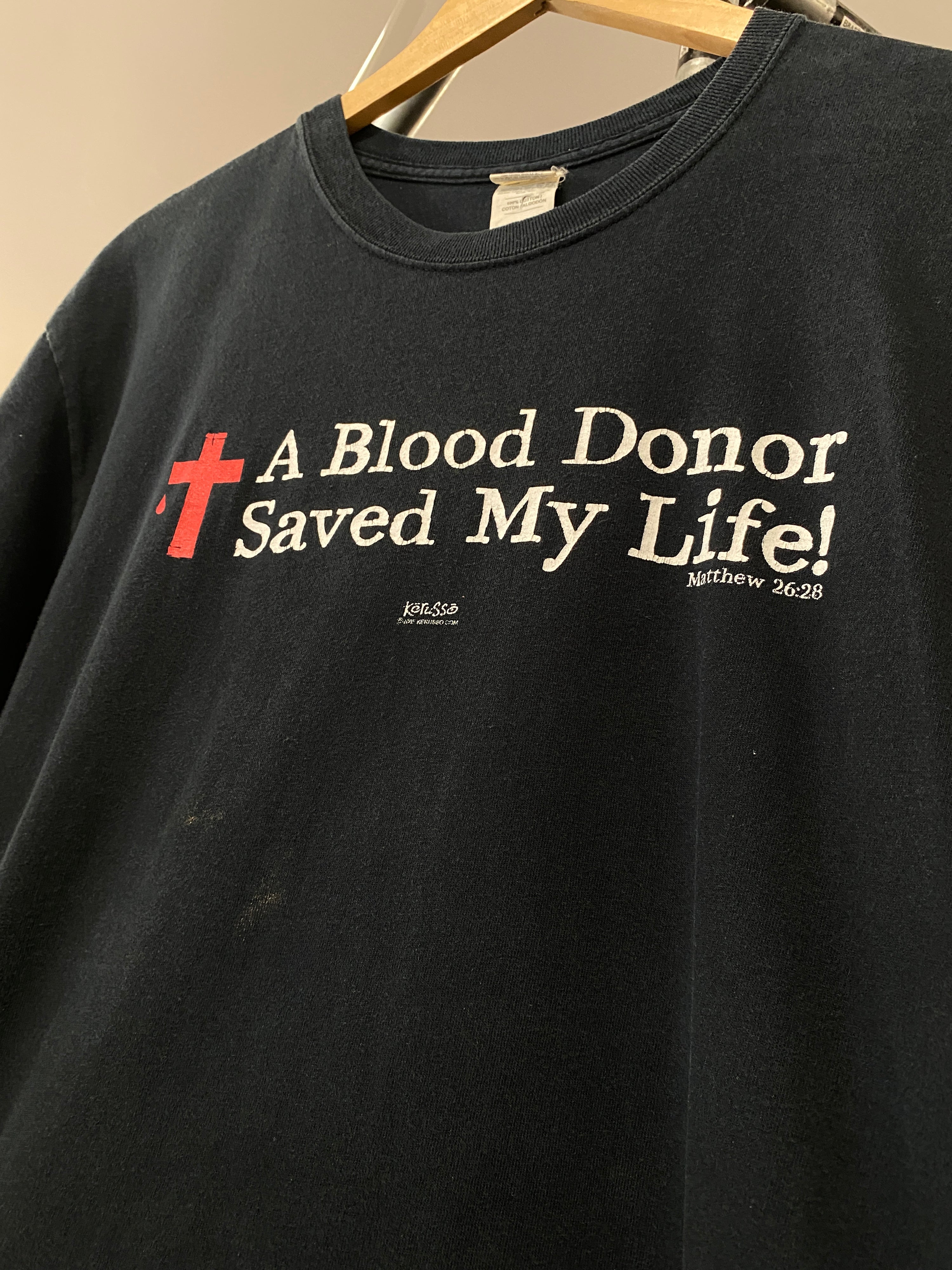 L - A Blood Donor Saved My Life DS Jesus Tee