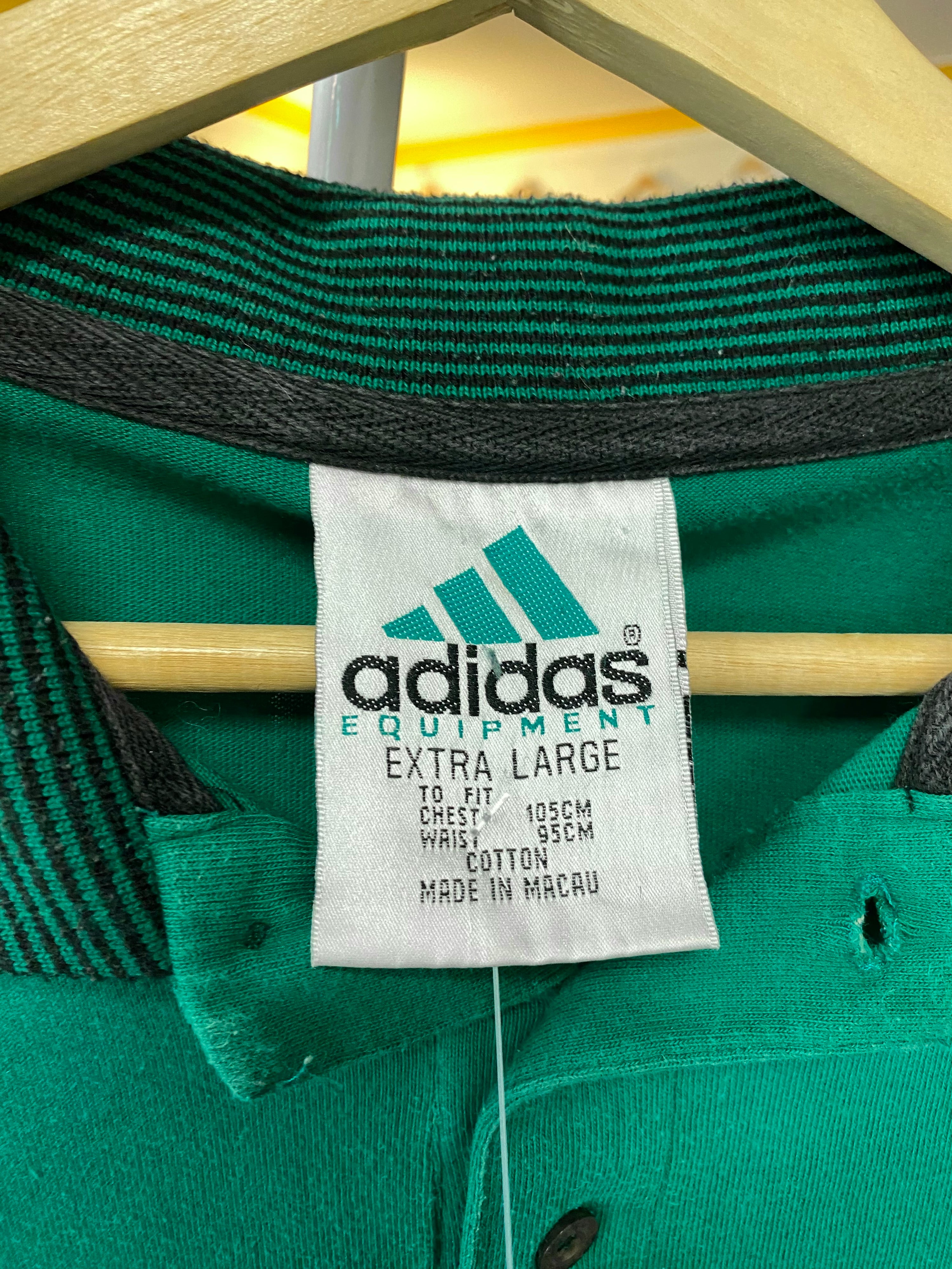 [XL] Vintage Adidas Equipment Green Polo