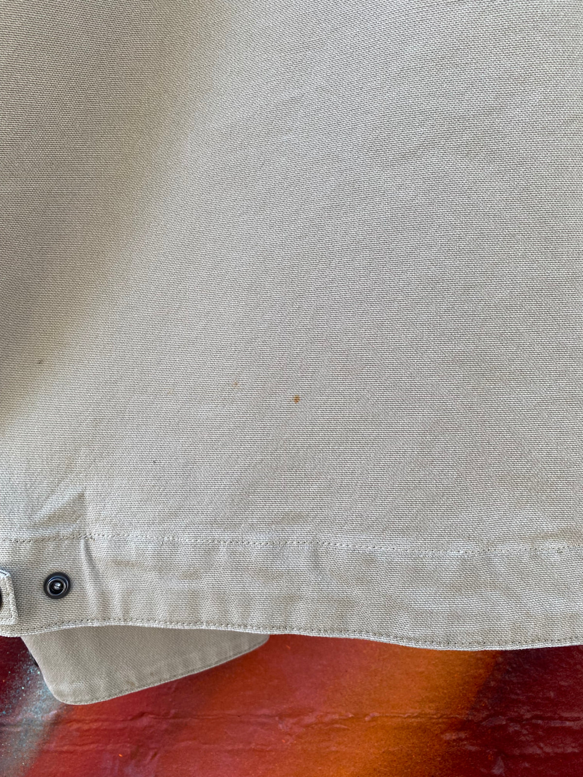 [XL] Carhartt Beige Jacket w/ Caramel Cord Collar
