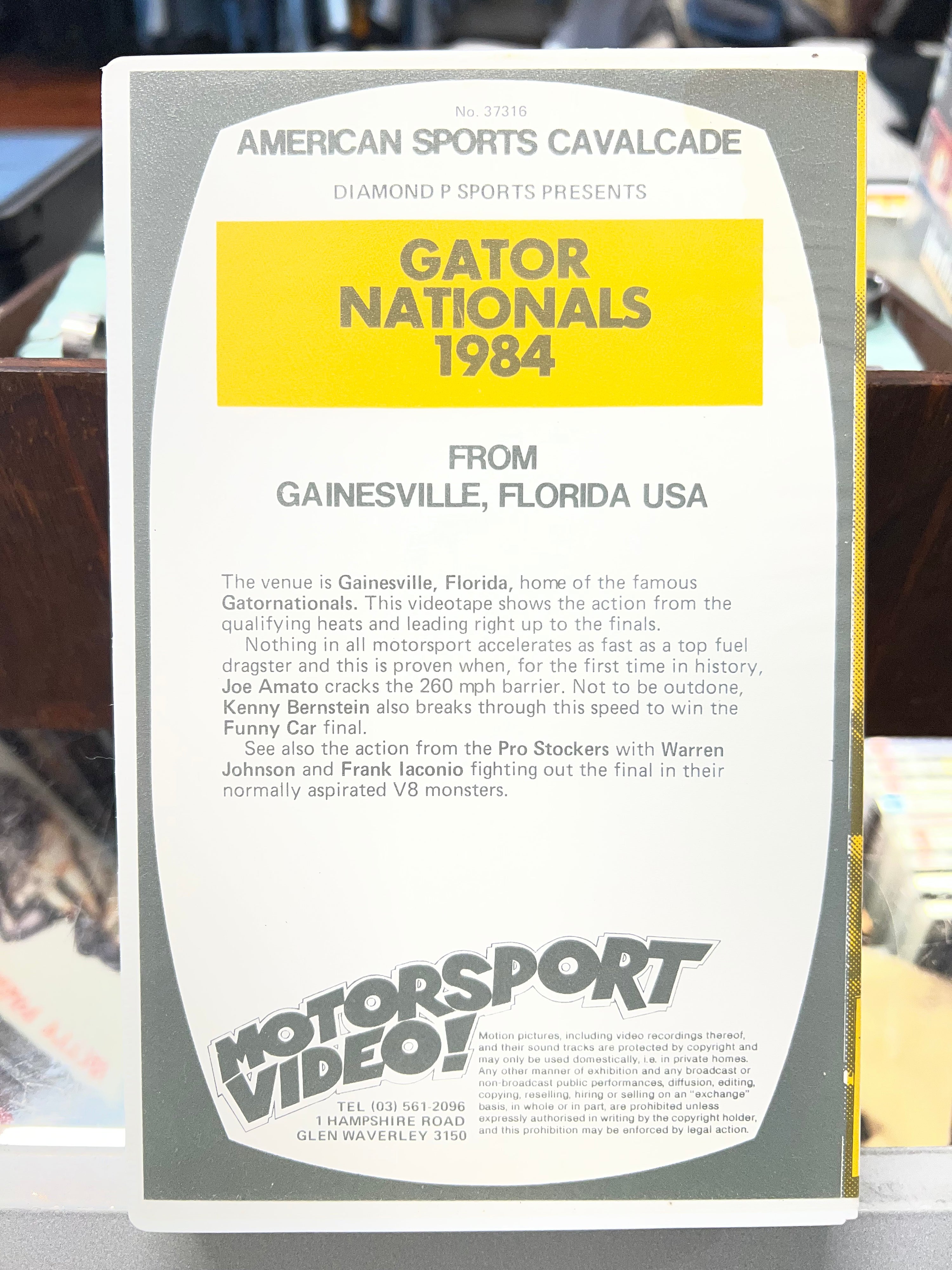[VHS] DRAG RACING: 1984 GATOR Nationals