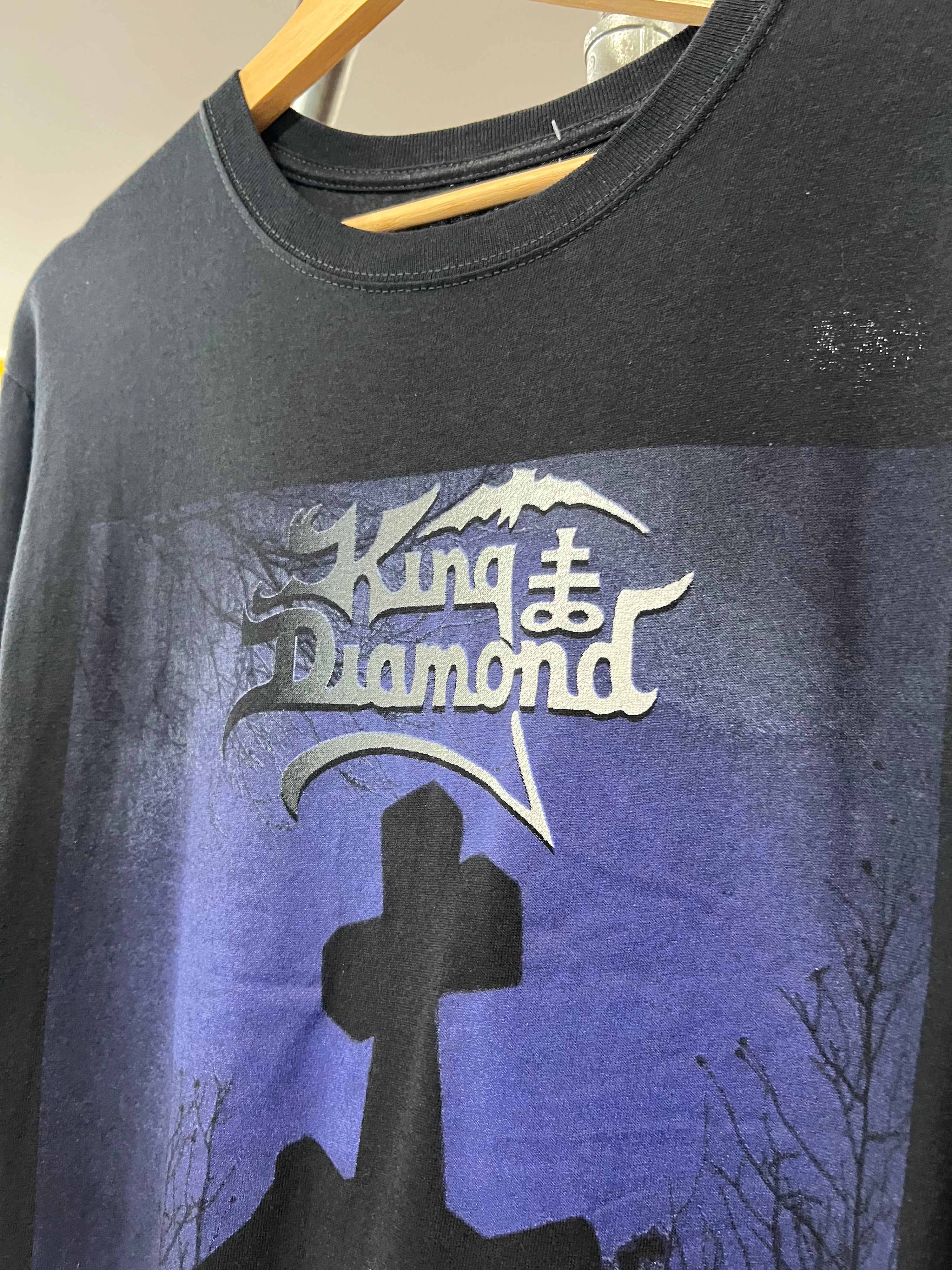 M/L - King Diamond Cross Black Tee