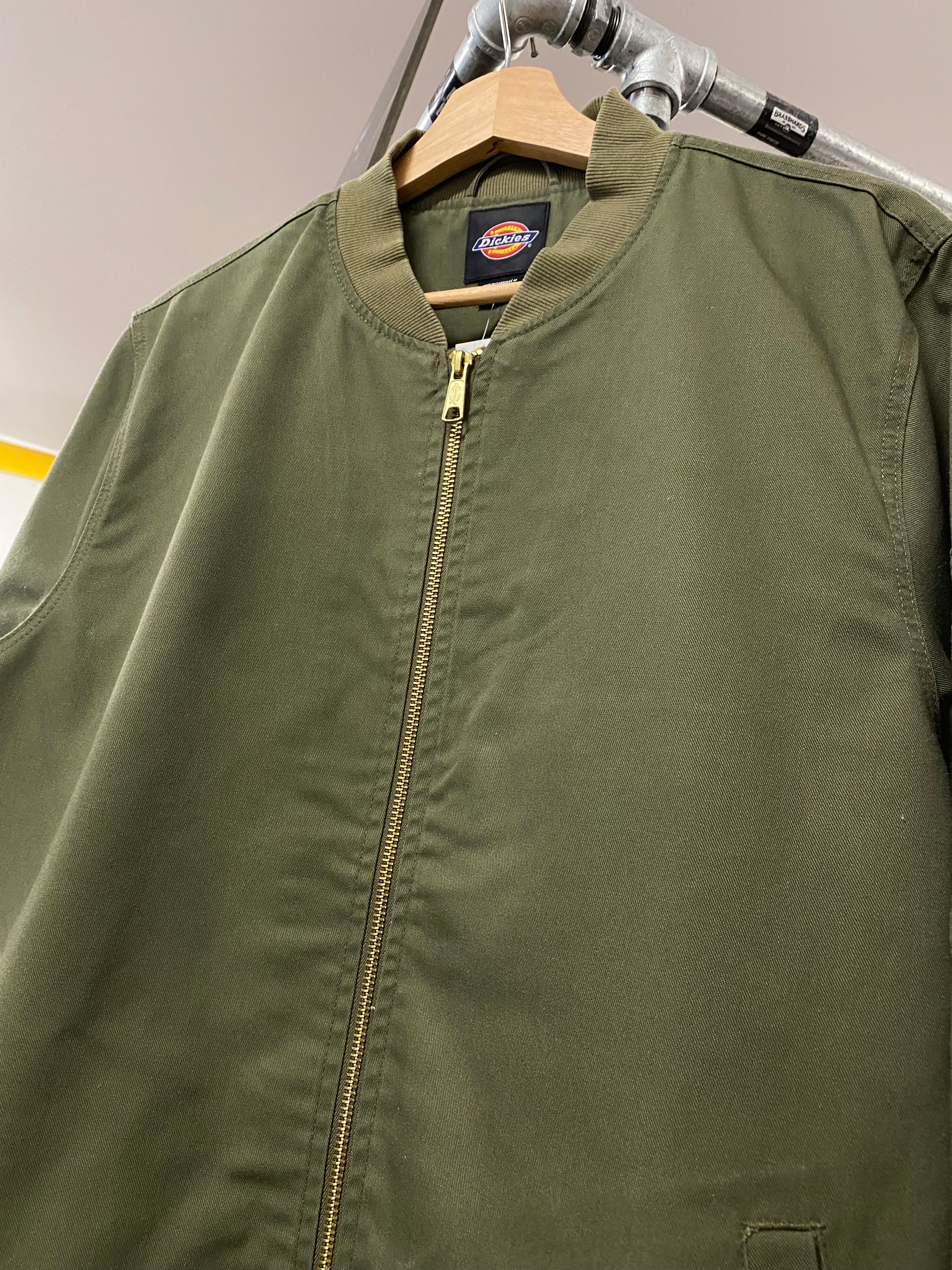 [L] Dickies Military Green Harrington Jacket