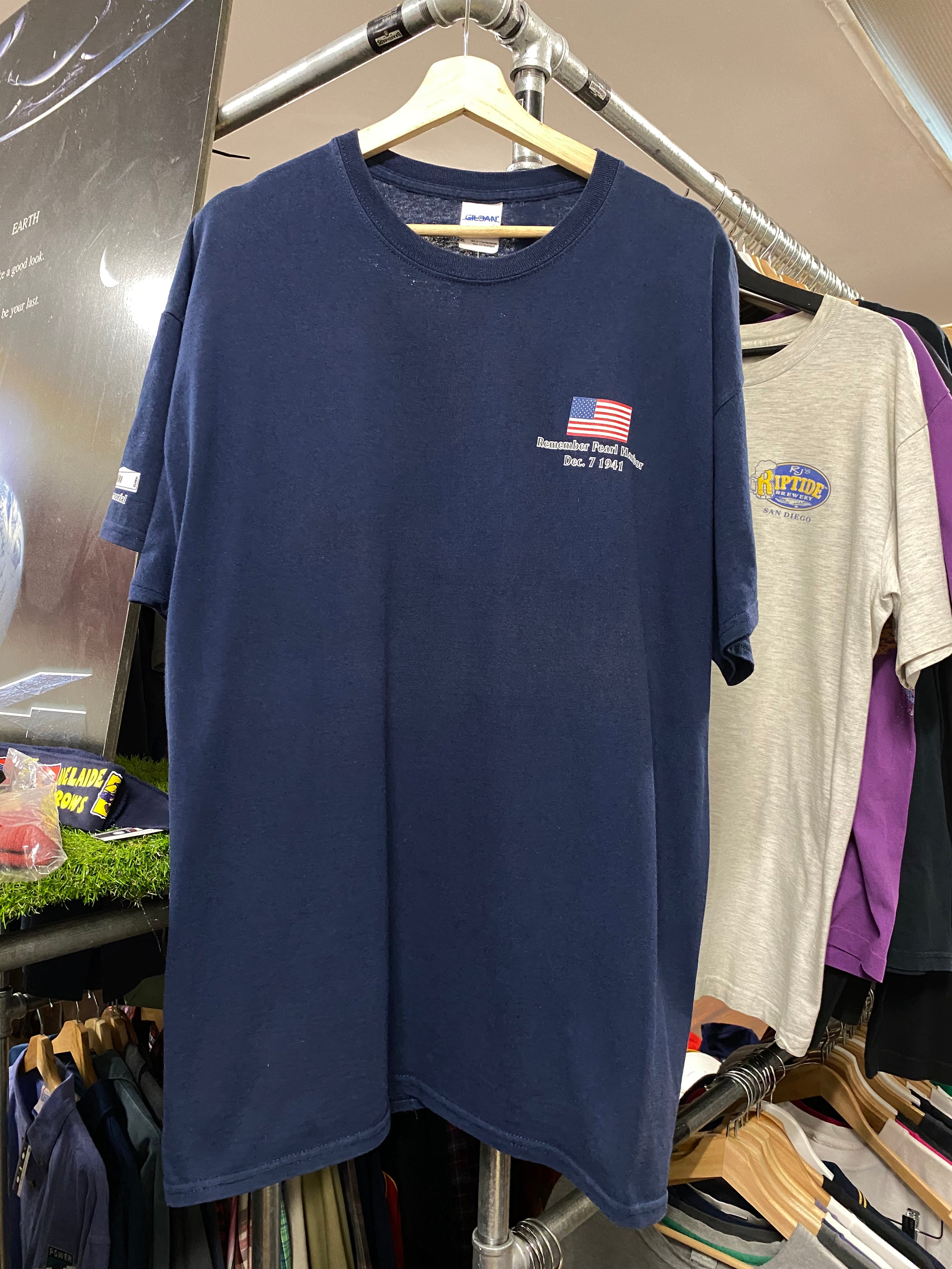 [XL] USS Arizona, Pearl Harbor Blue Tee