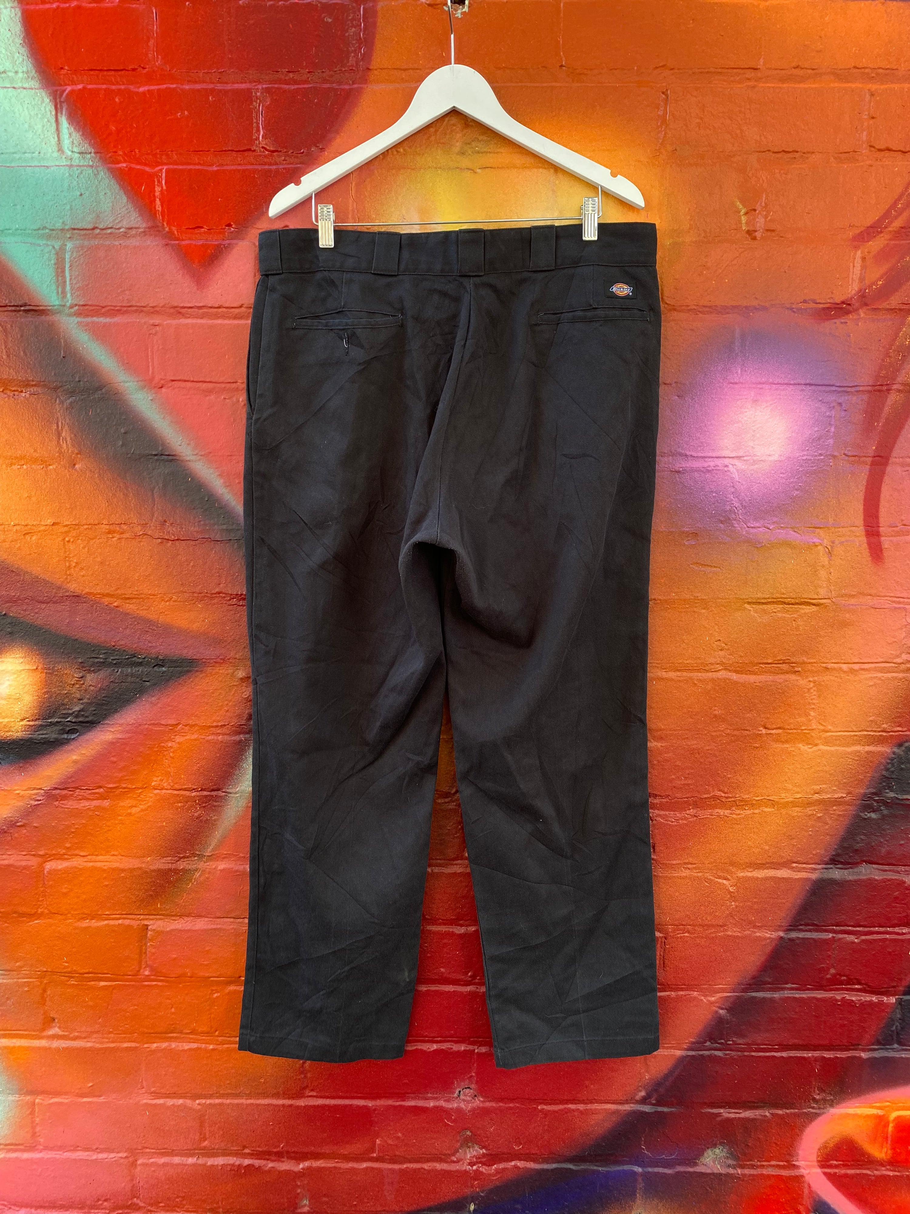 [38] Dickies Flex Black Work Pants D143